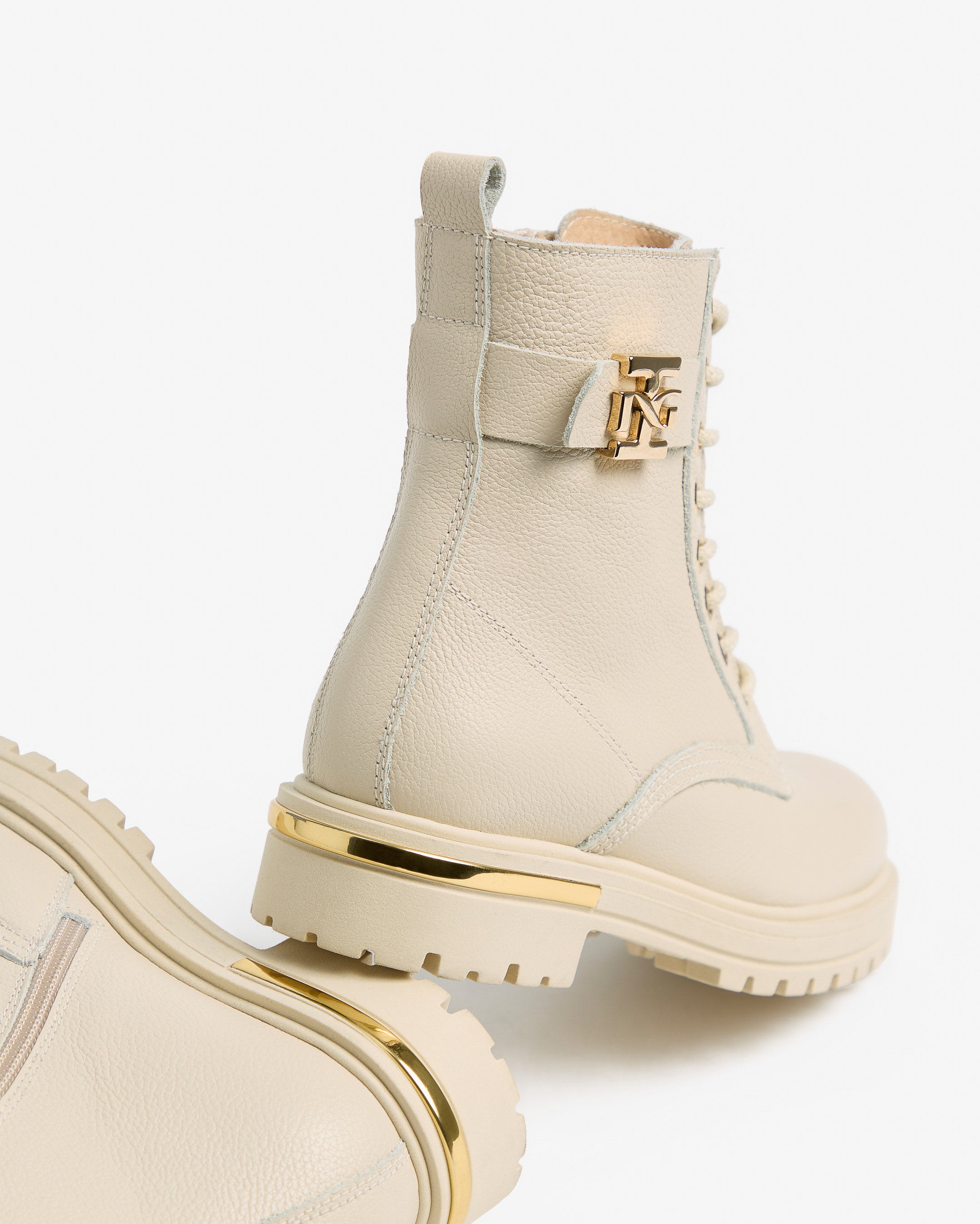 Veterboots Teen voor Tienermeisje in Leder