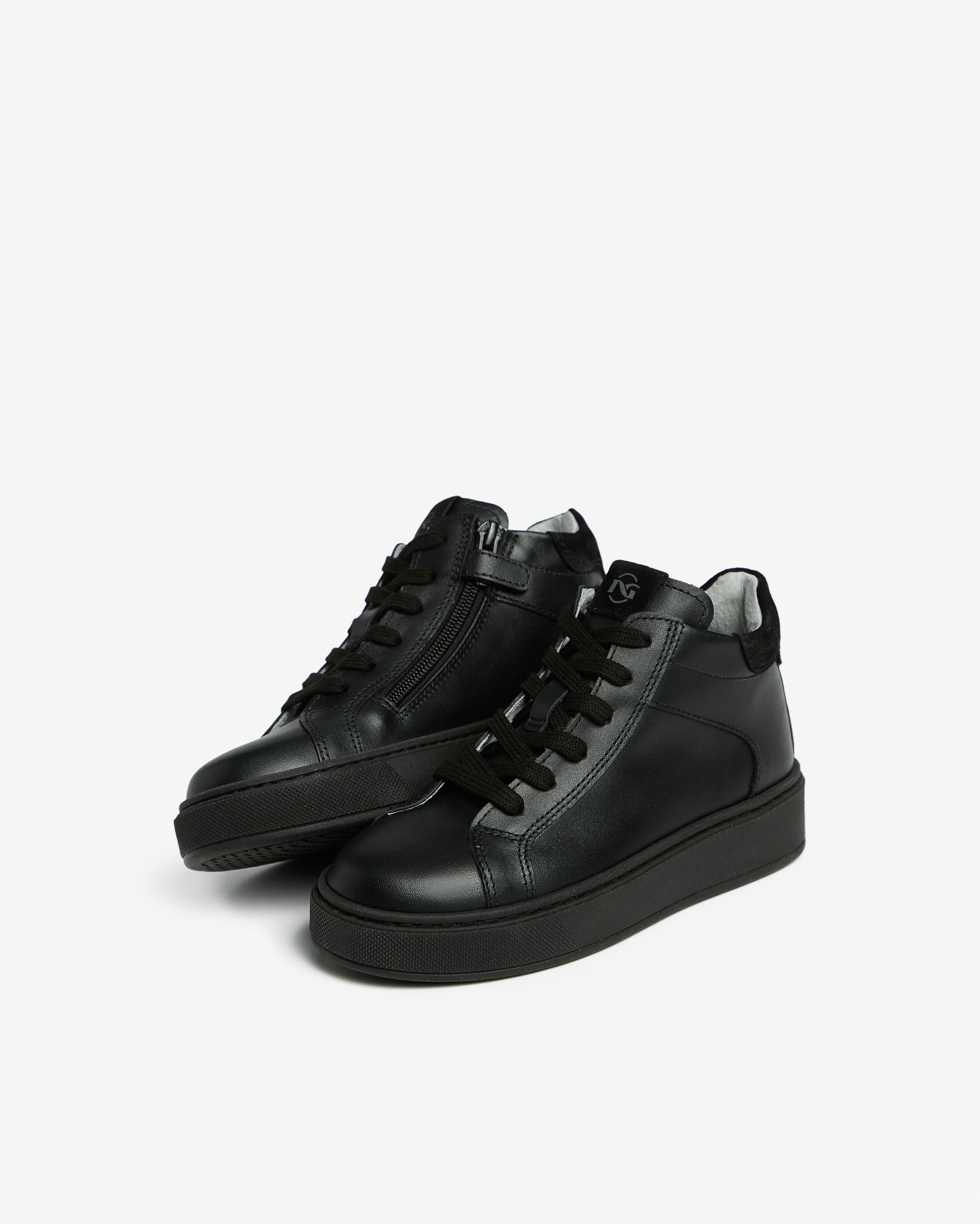 Sneakers Teen voor Tienerjongen in Leder en Suède