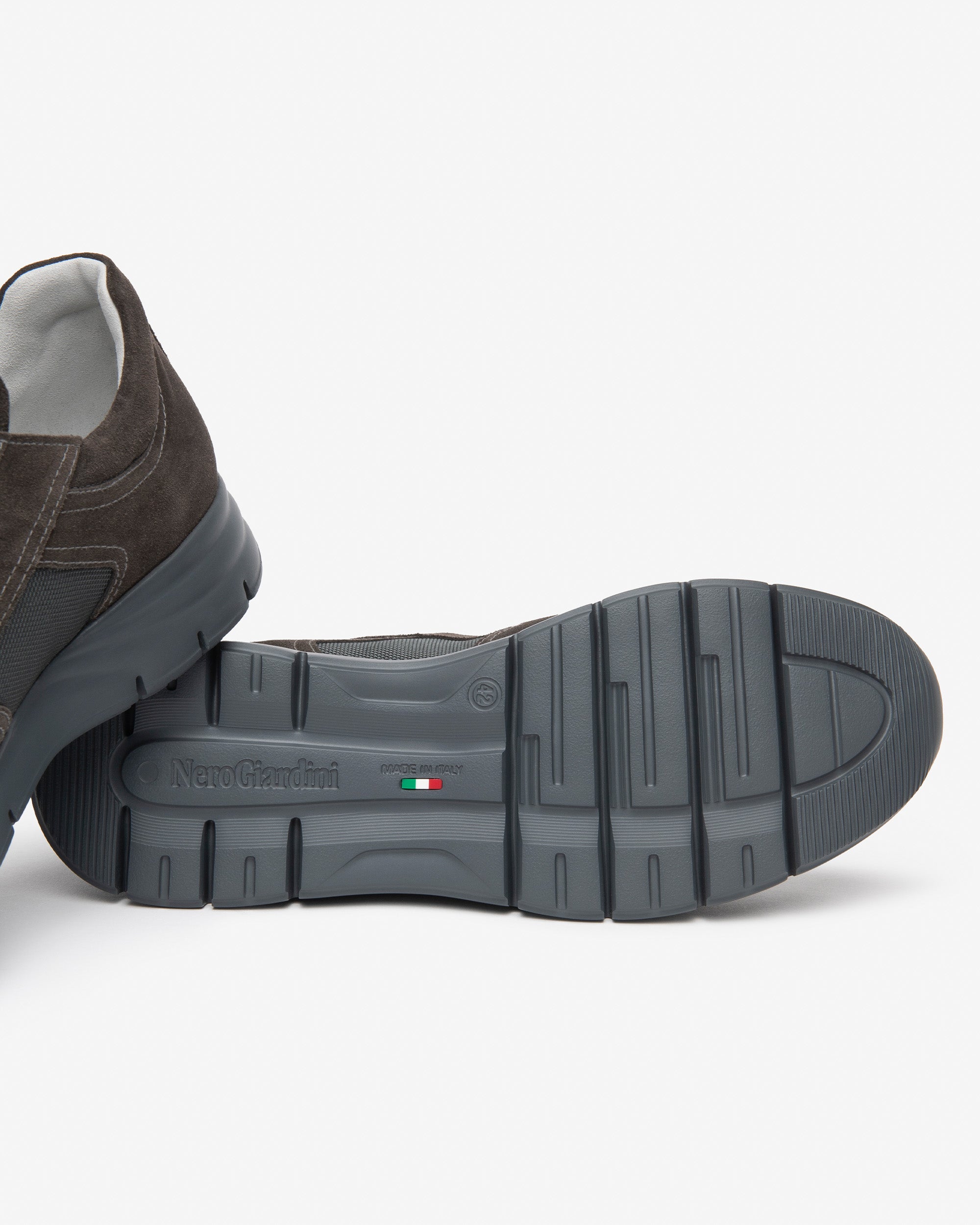 Sneakers Uomo in Camoscio e Tela