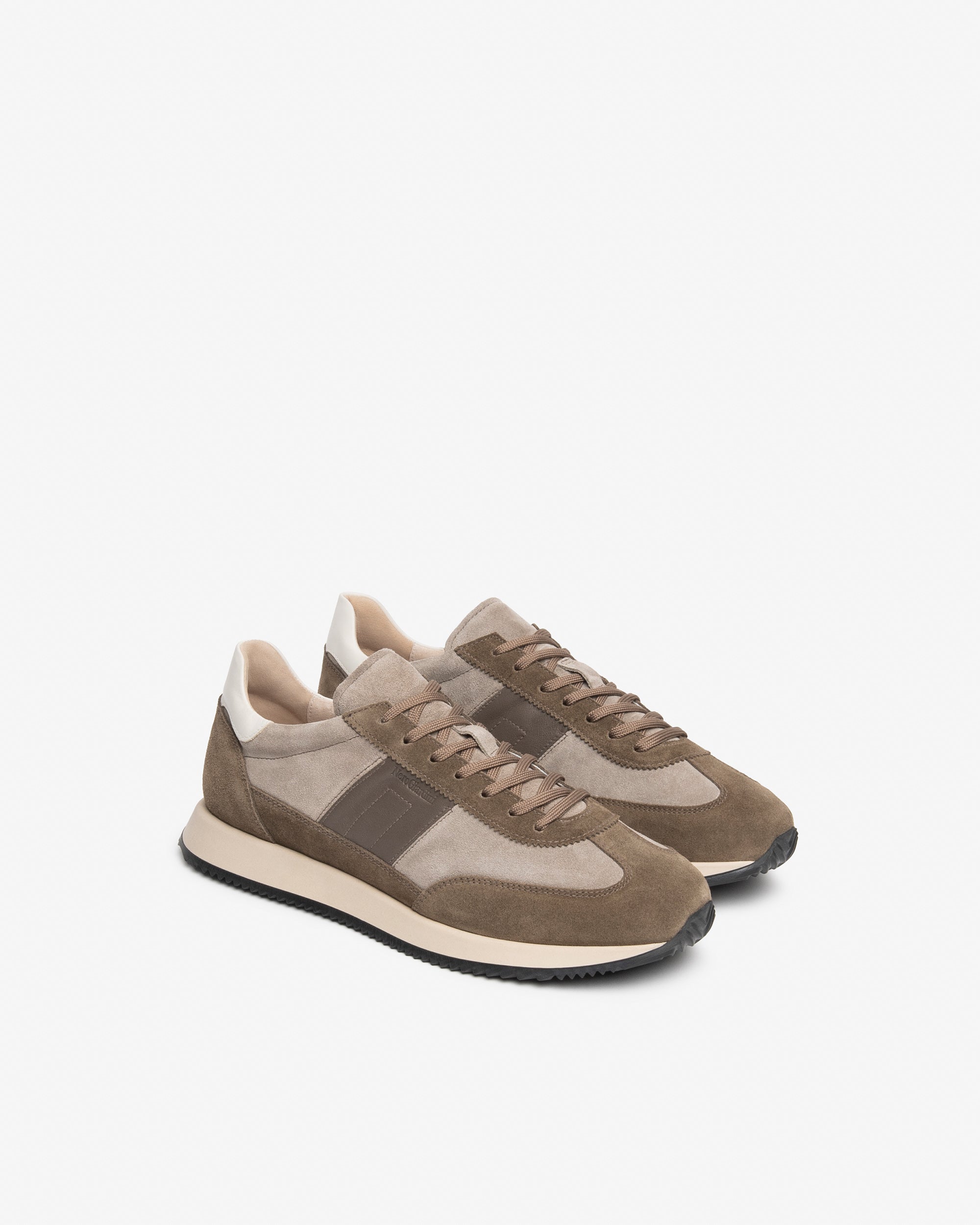 Sneakers Uomo in Camoscio e Pelle