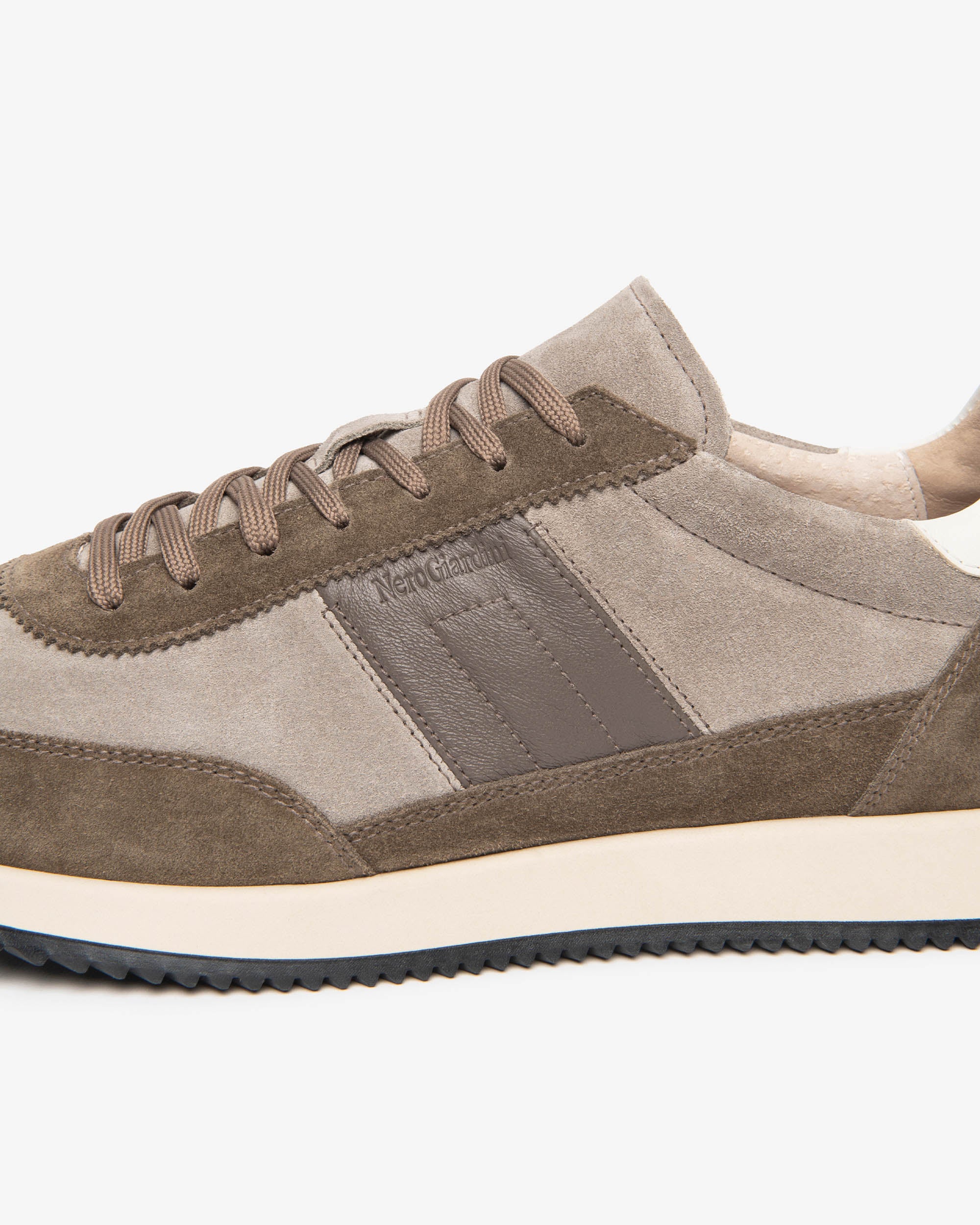 Sneakers Uomo in Camoscio e Pelle