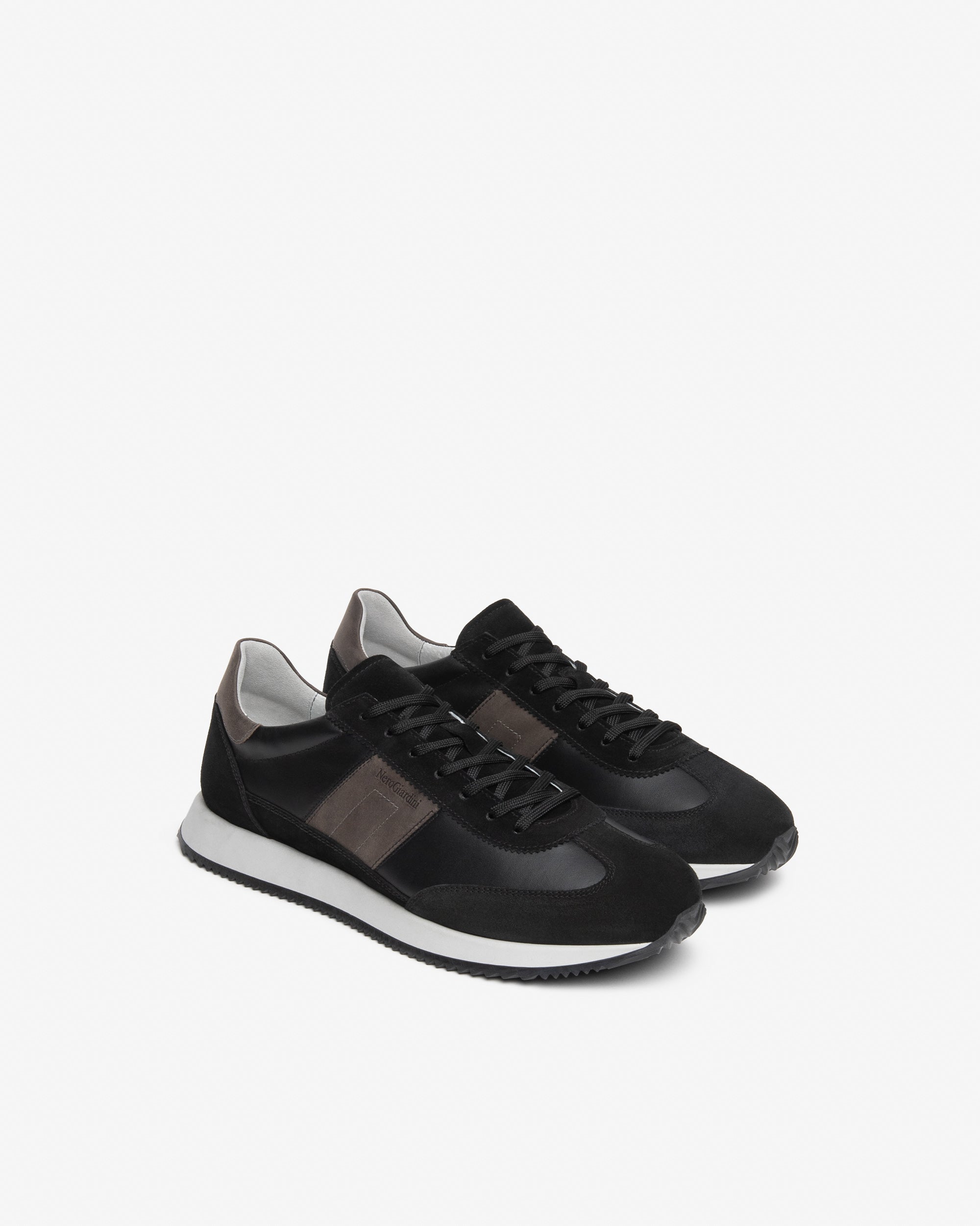Sneakers Uomo in Camoscio e Pelle