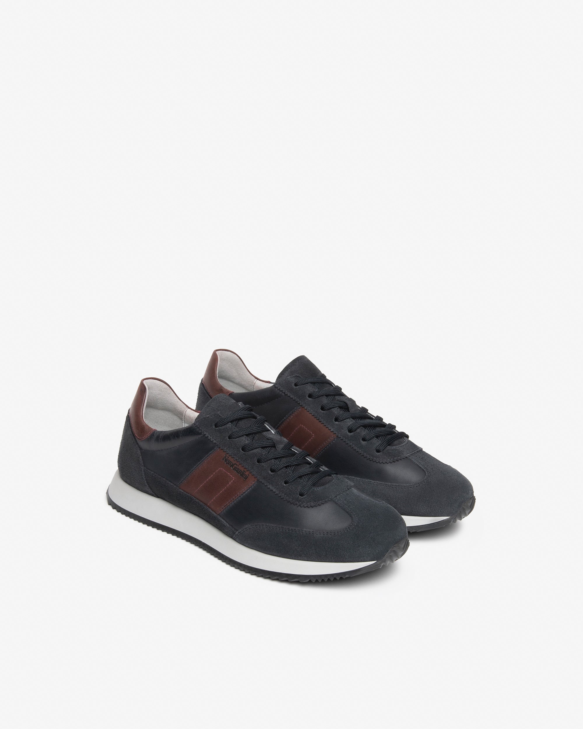 Sneakers Uomo in Camoscio e Pelle