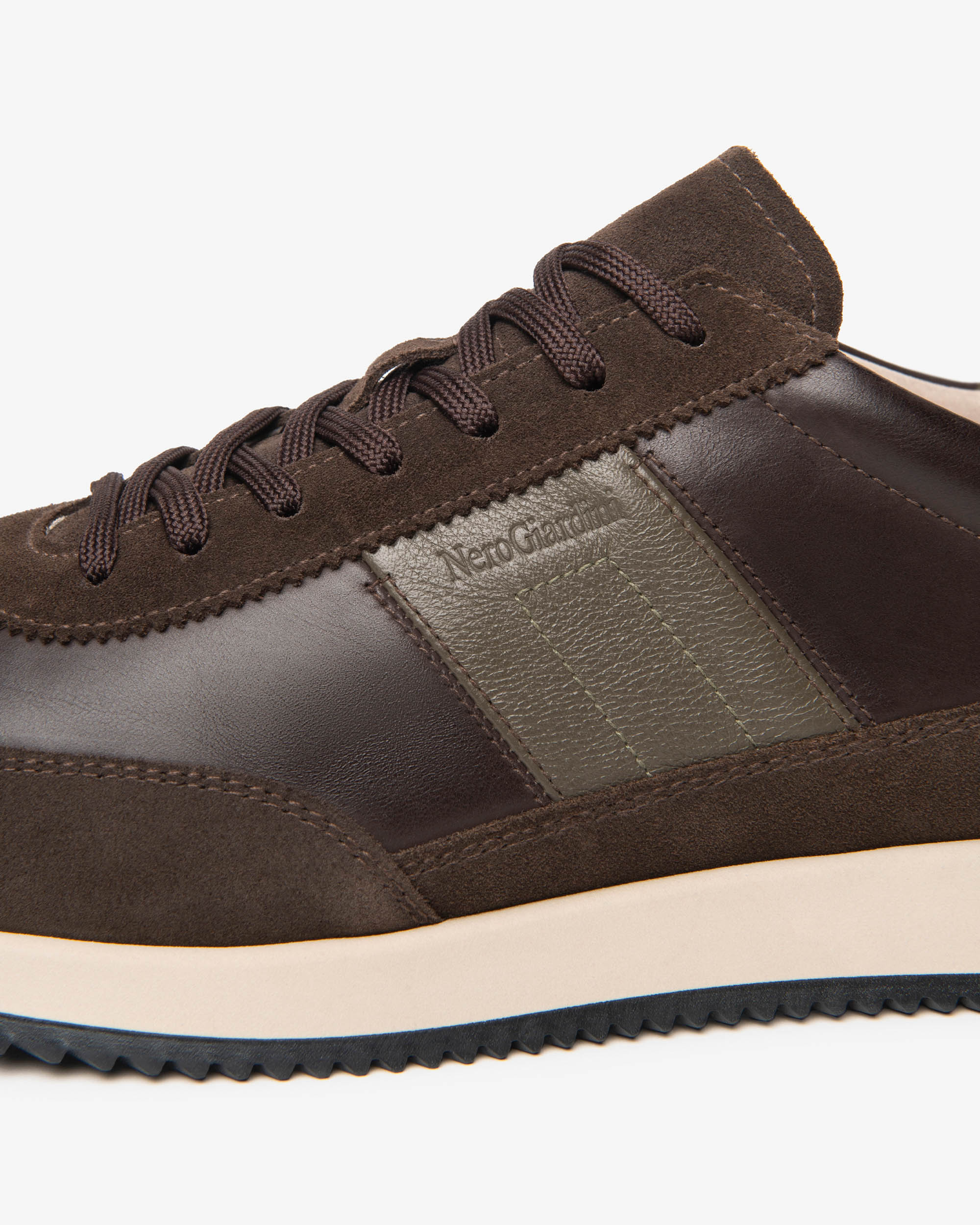 Sneakers Uomo in Camoscio e Pelle