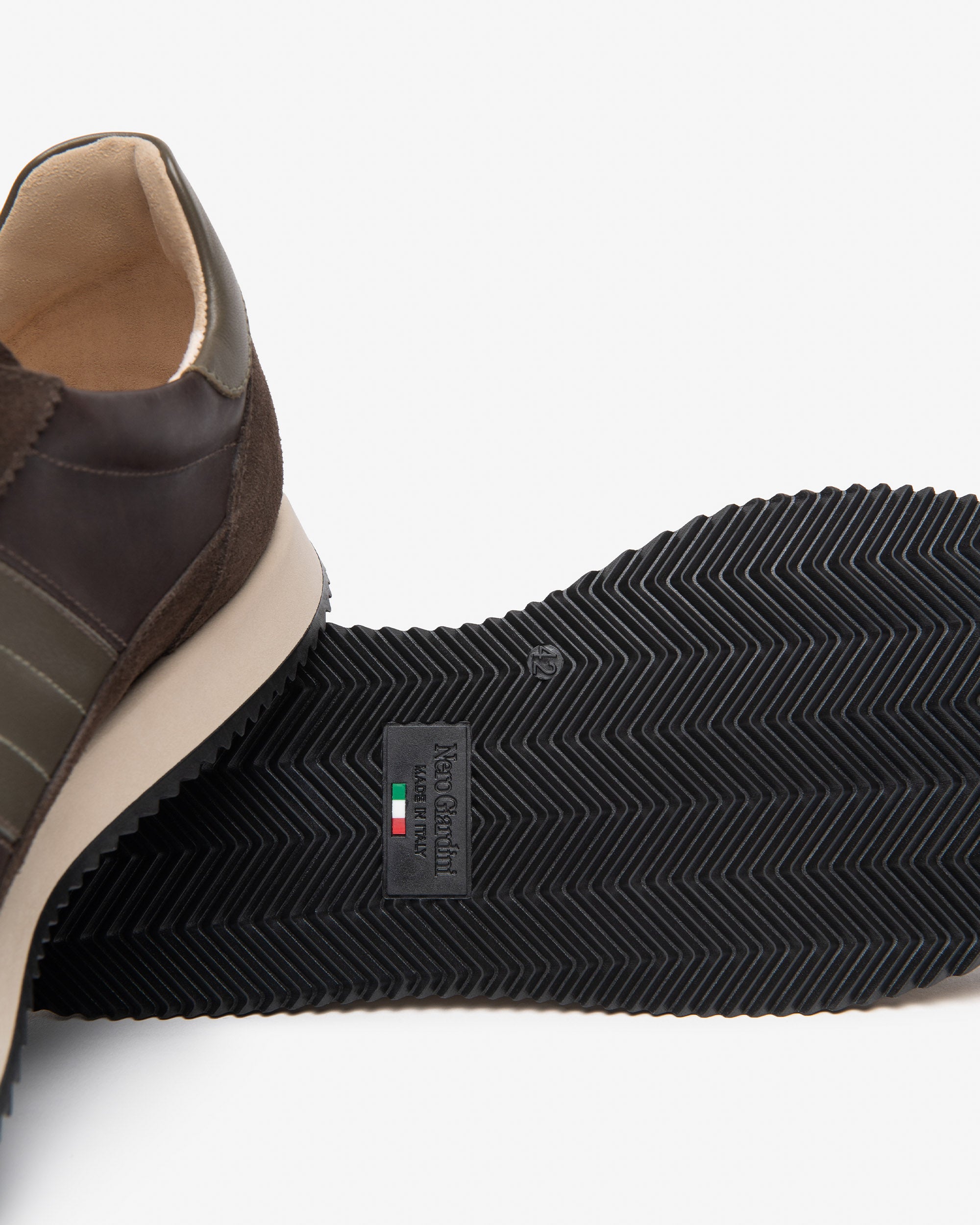 Sneakers Uomo in Camoscio e Pelle