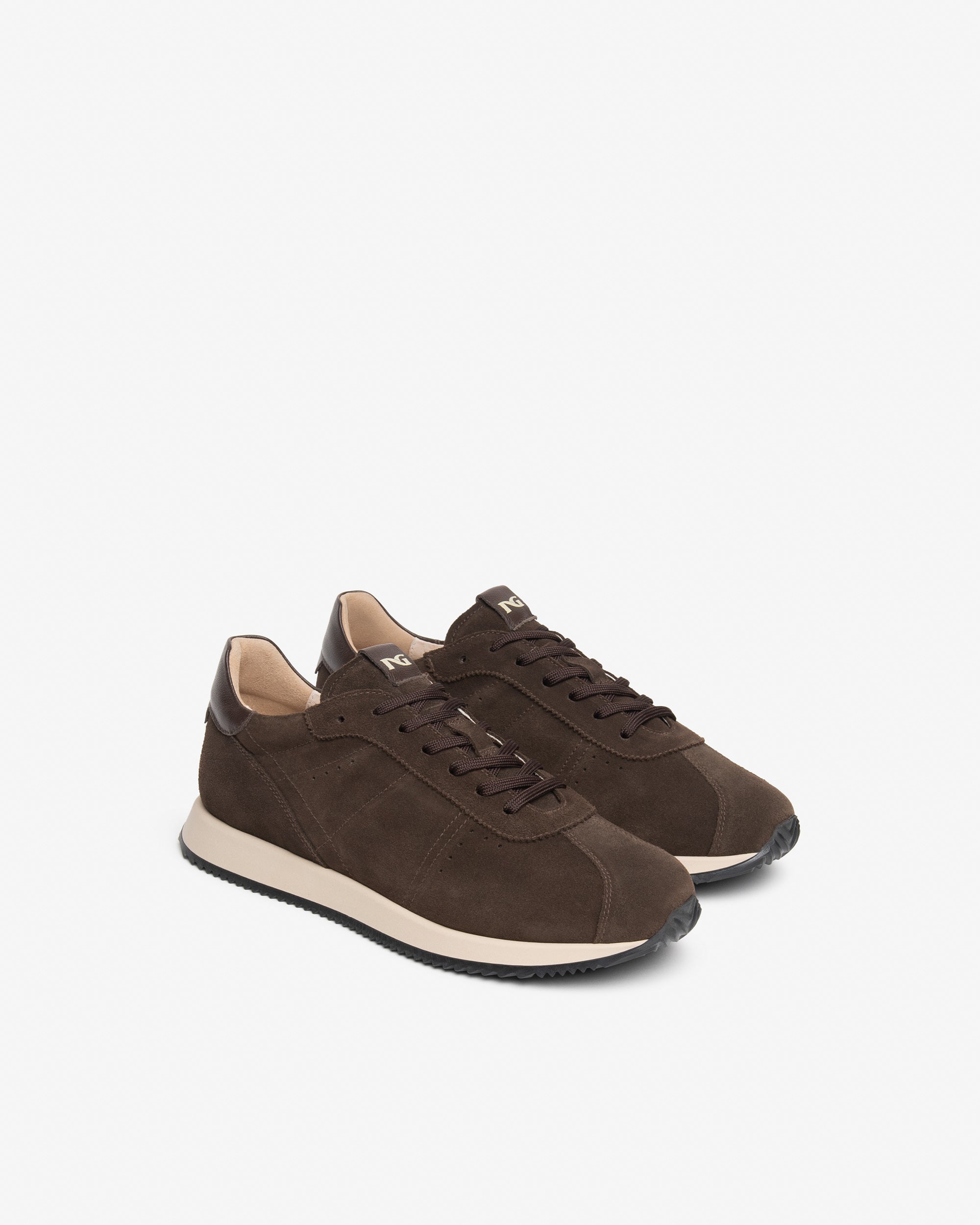Sneakers Uomo in Camoscio e Pelle