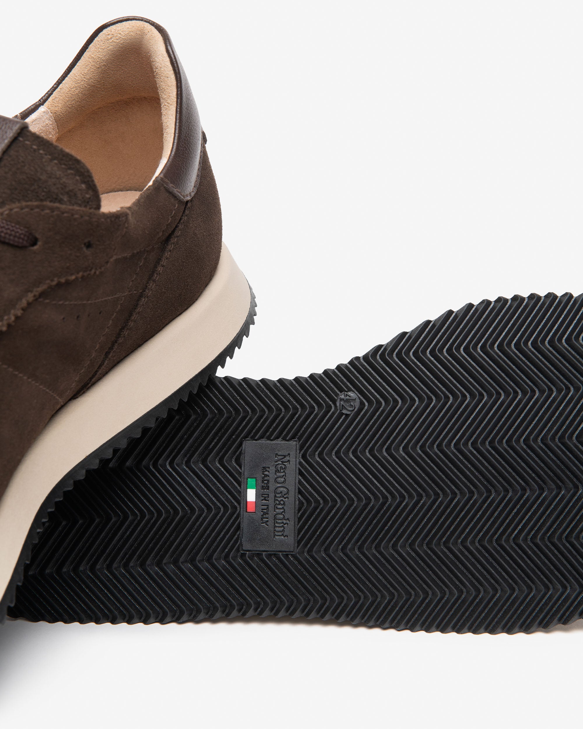 Sneakers Uomo in Camoscio e Pelle