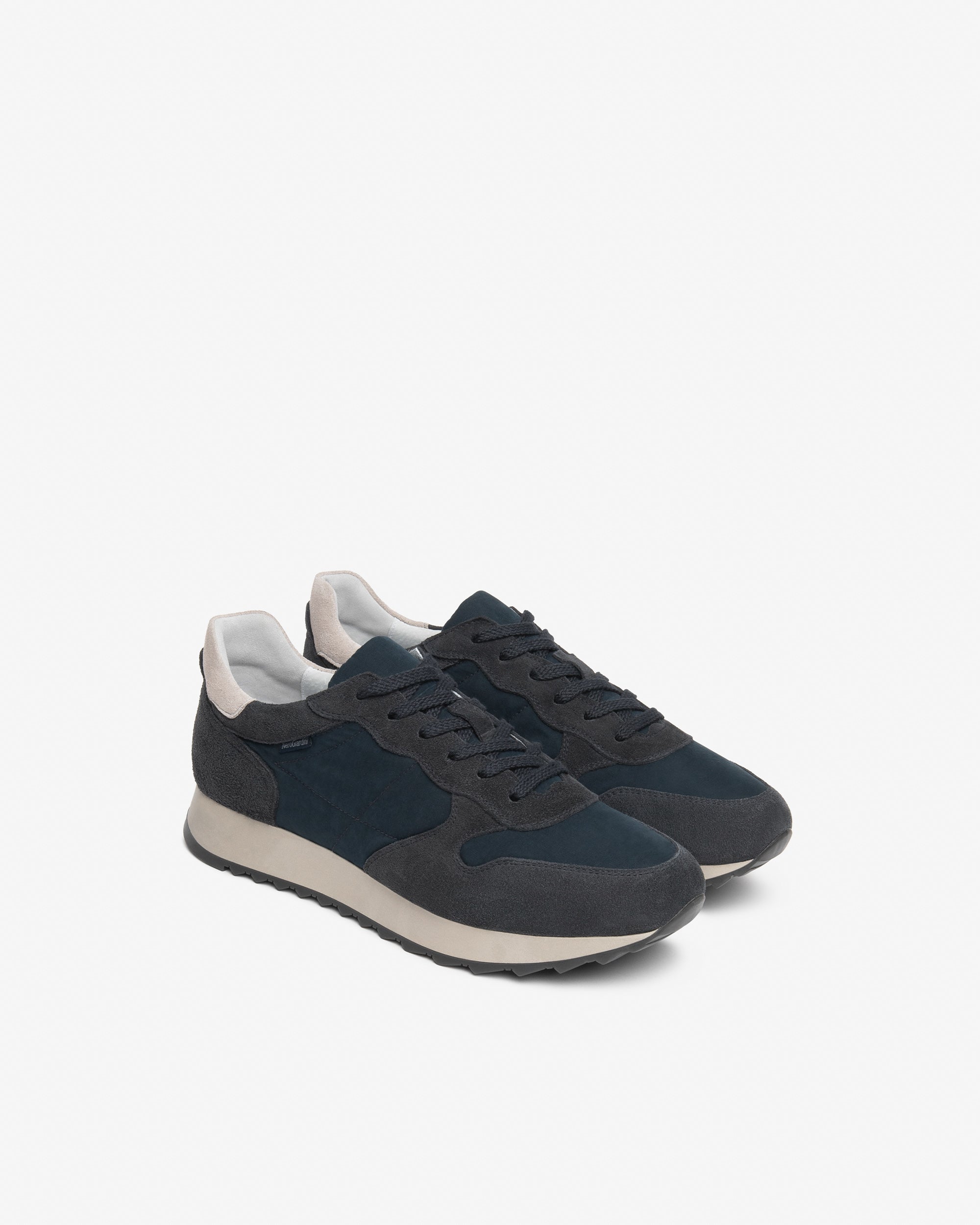 Sneakers Uomo in Camoscio e Tela