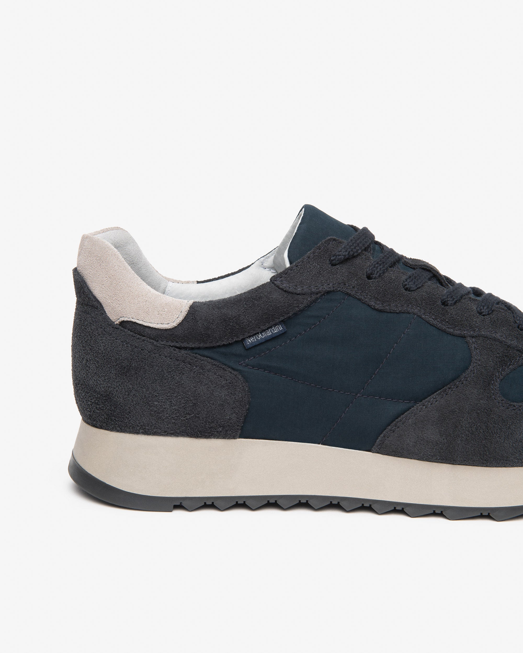 Sneakers Uomo in Camoscio e Tela