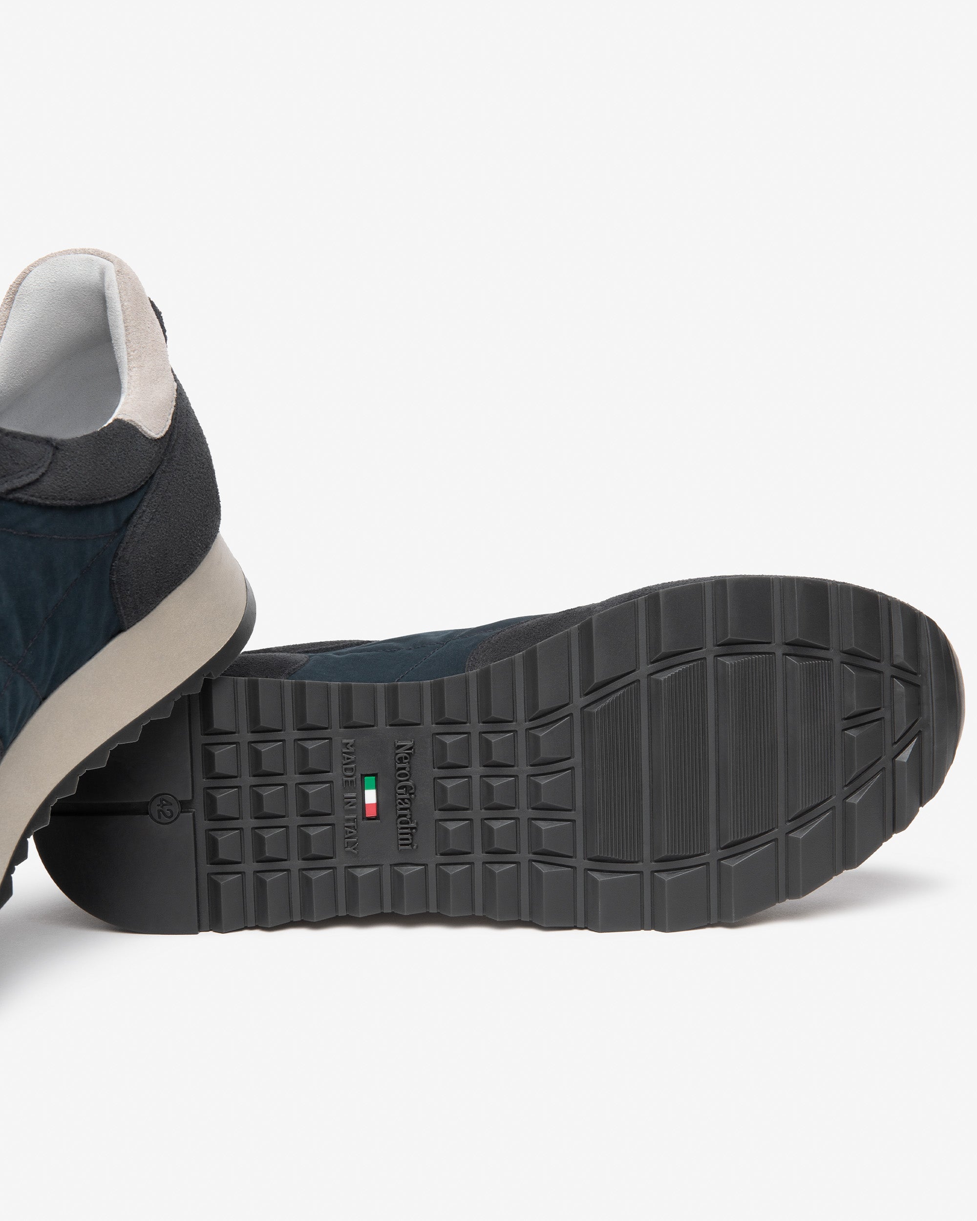 Sneakers Uomo in Camoscio e Tela