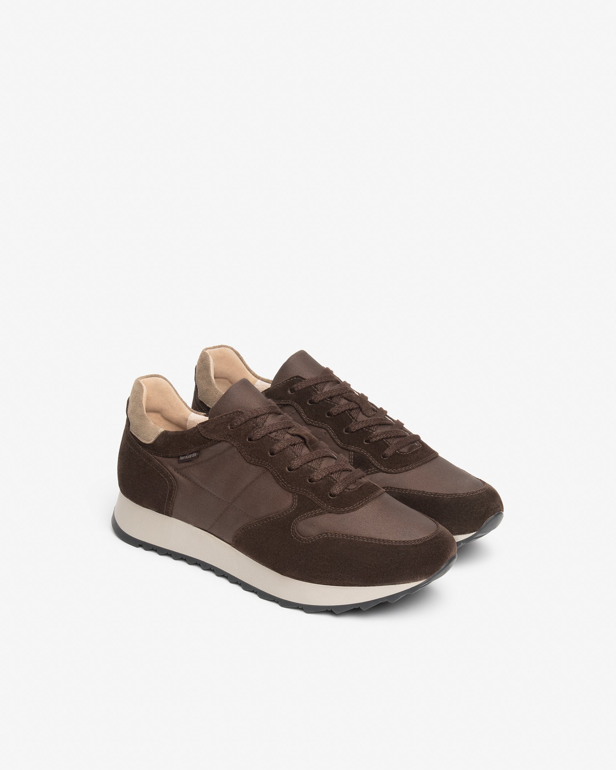 Sneakers Uomo in Camoscio e Tela