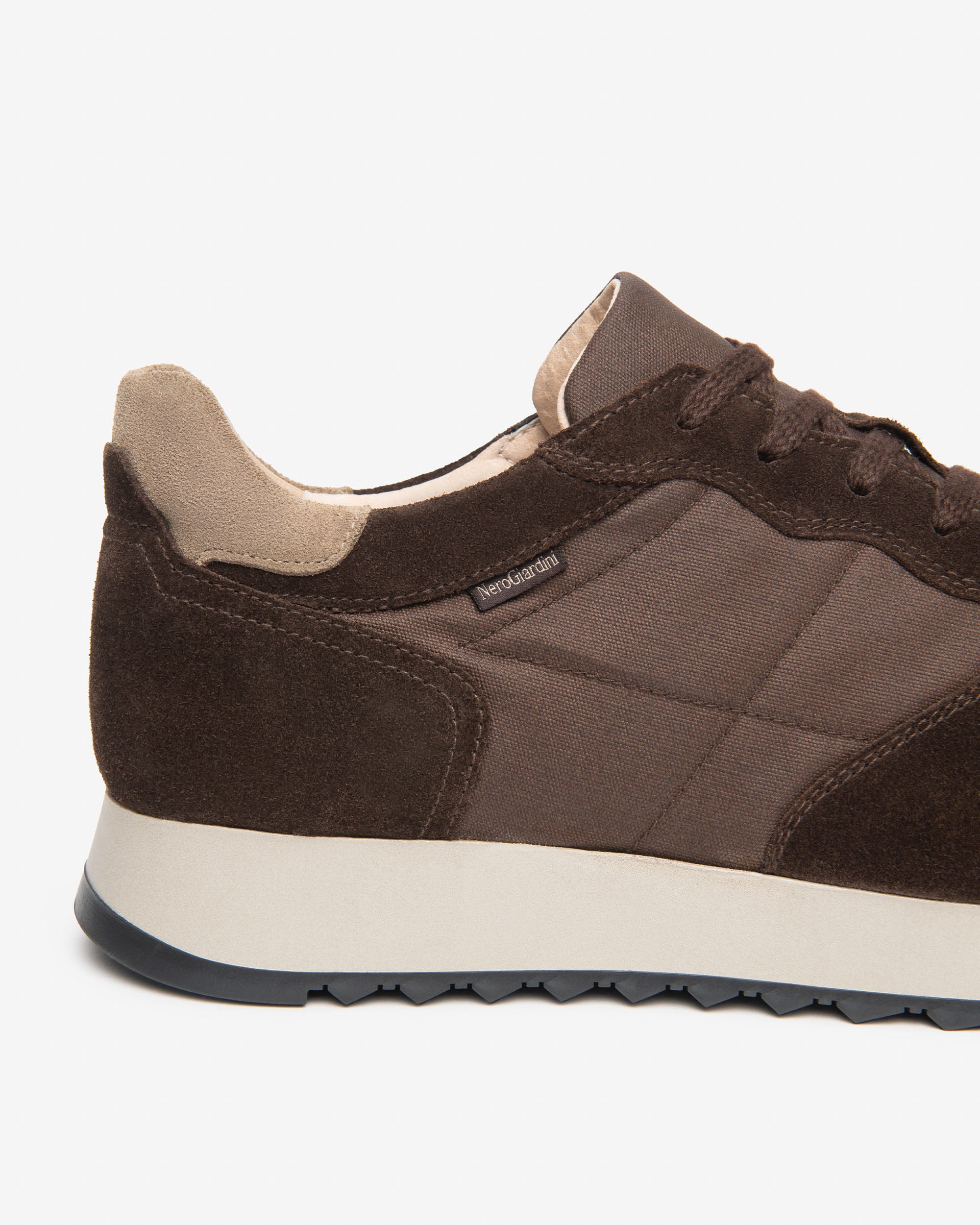 Sneakers Uomo in Camoscio e Tela