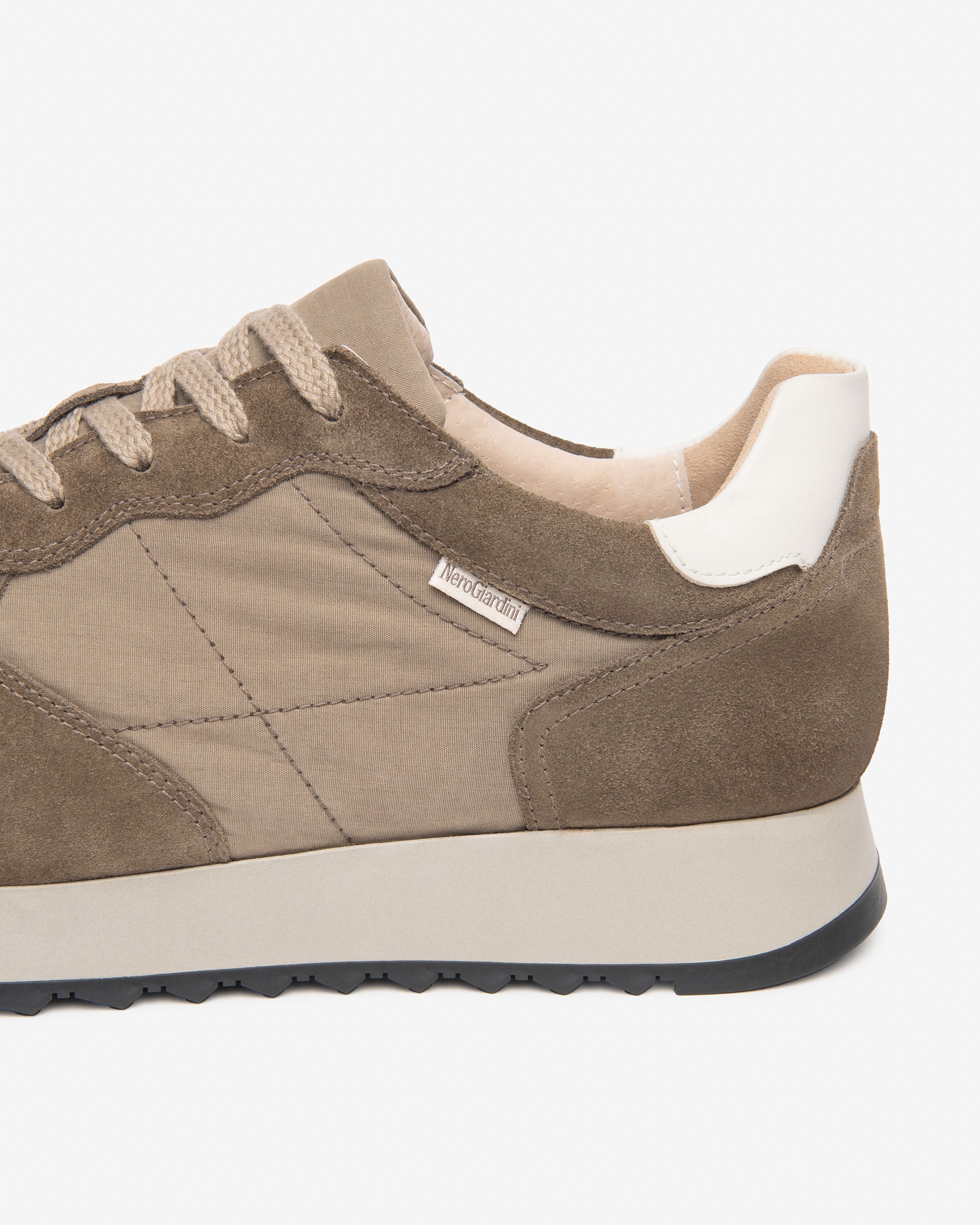 Sneakers Uomo in Camoscio e Tela