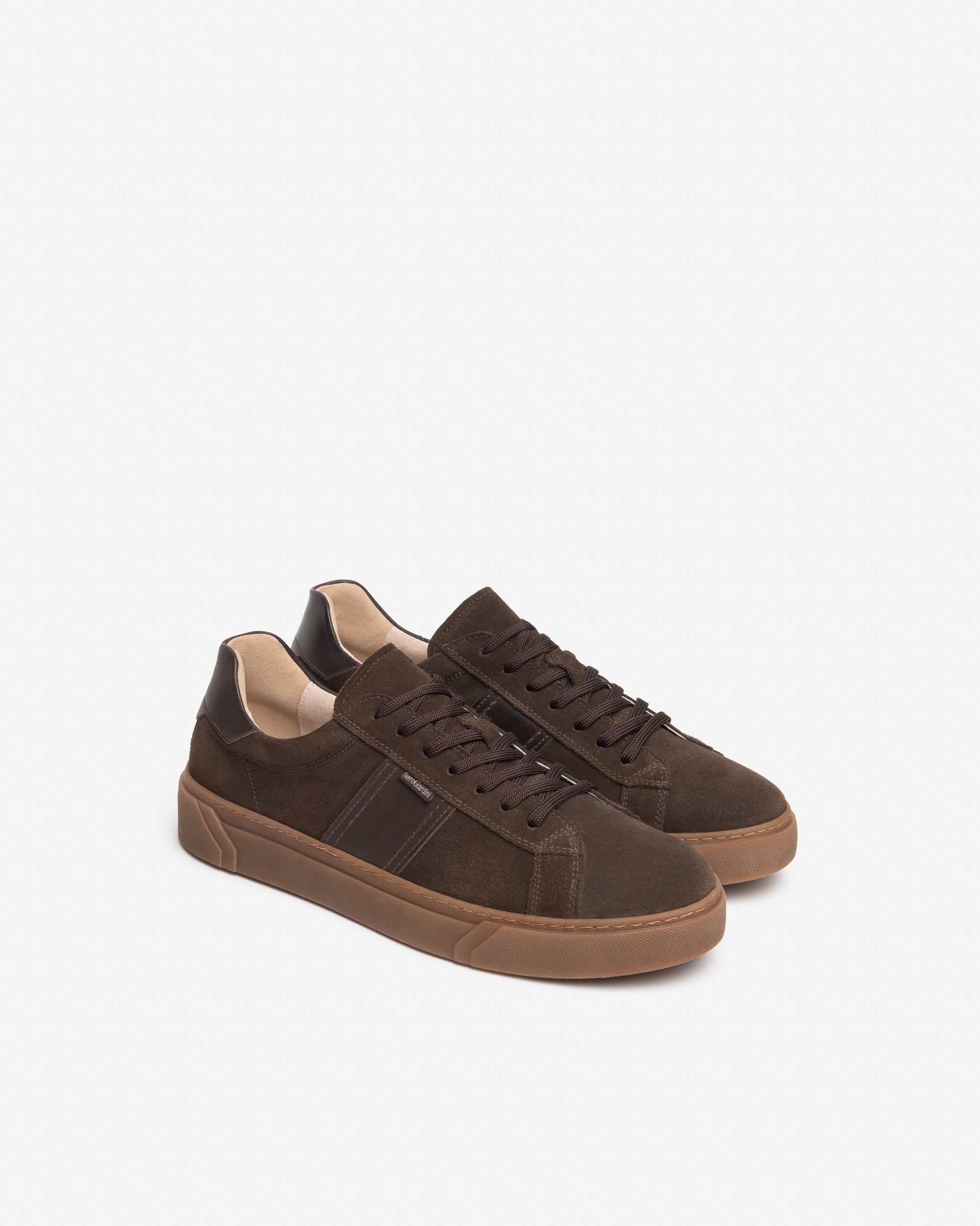 Sneakers Uomo in Camoscio e Pelle