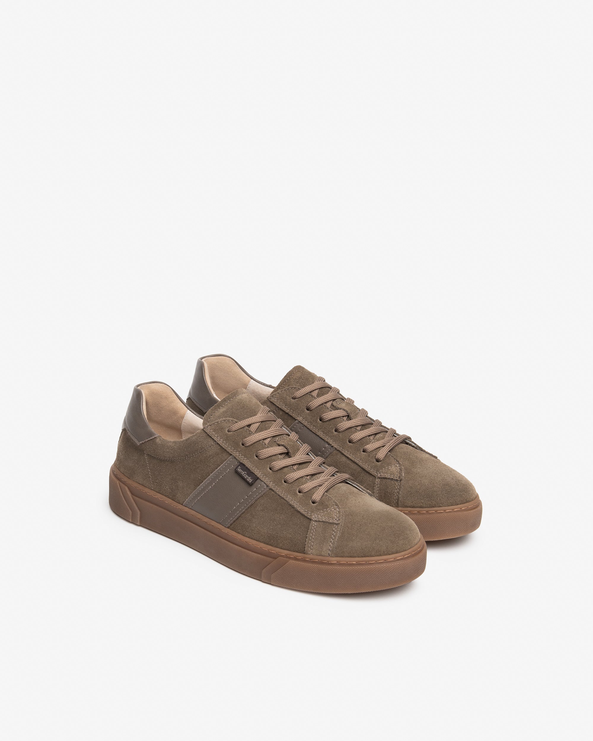 Sneakers Uomo in Camoscio e Pelle