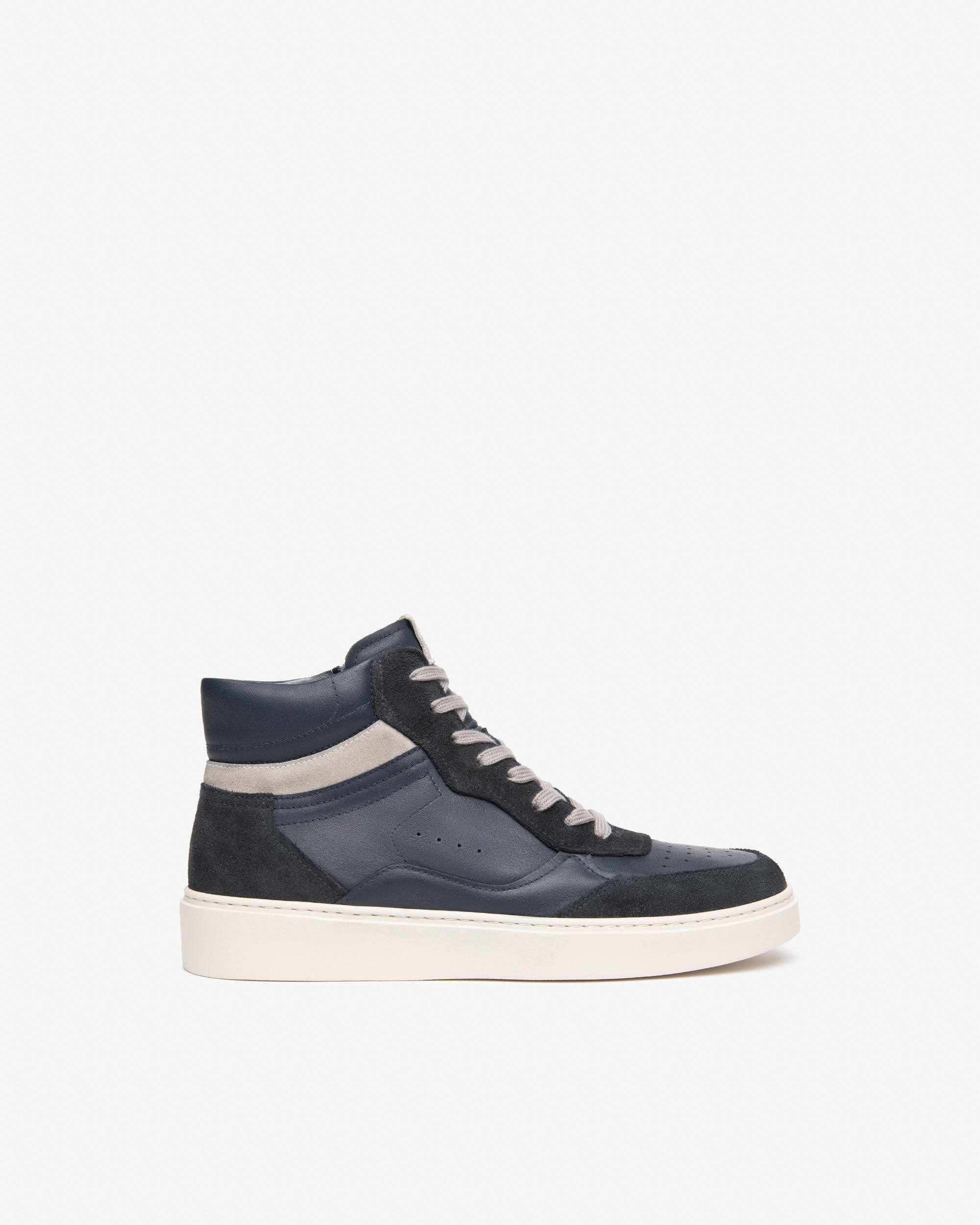 Sneakers Alte Uomo in Pelle e Camoscio