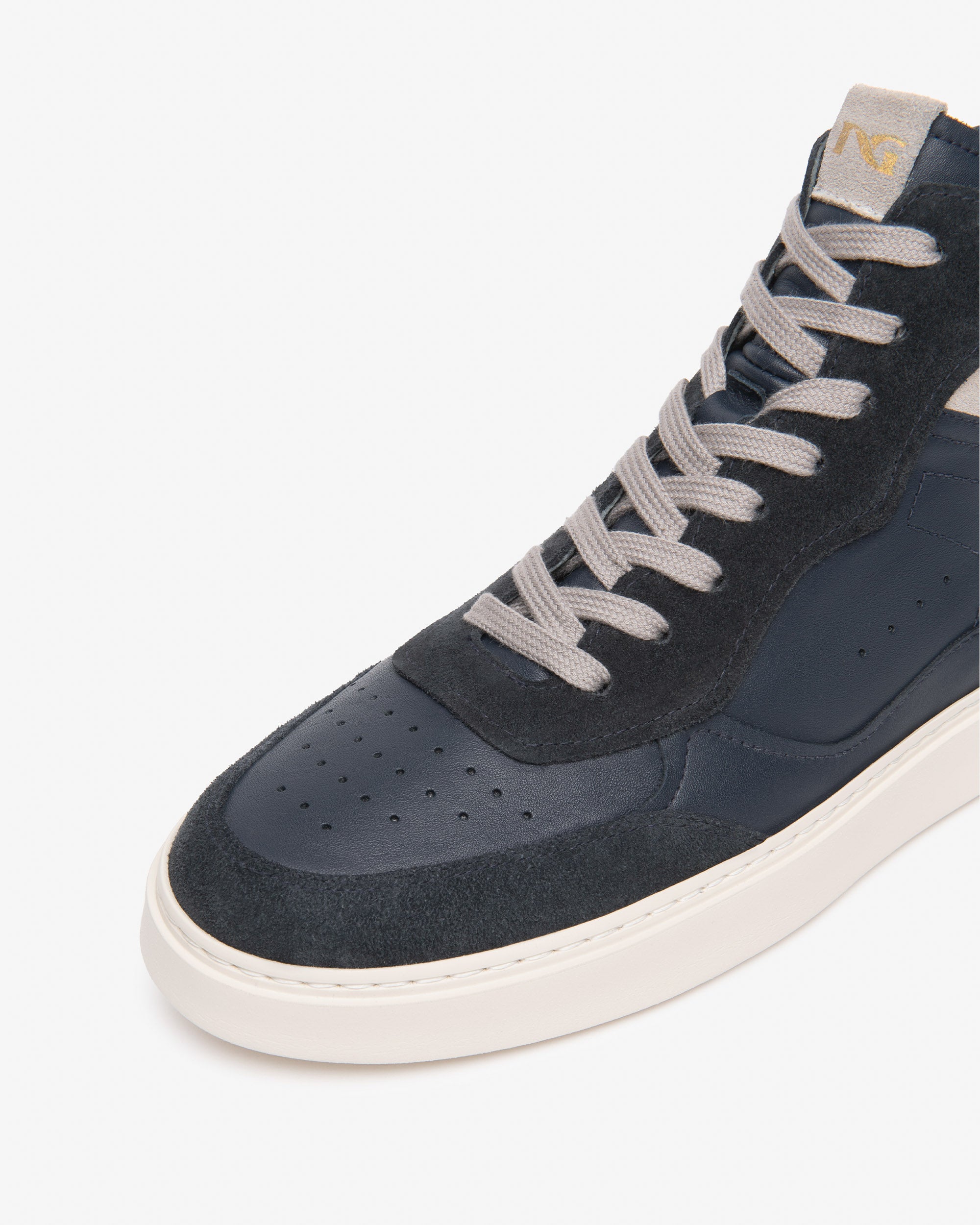 Sneakers Alte Uomo in Pelle e Camoscio