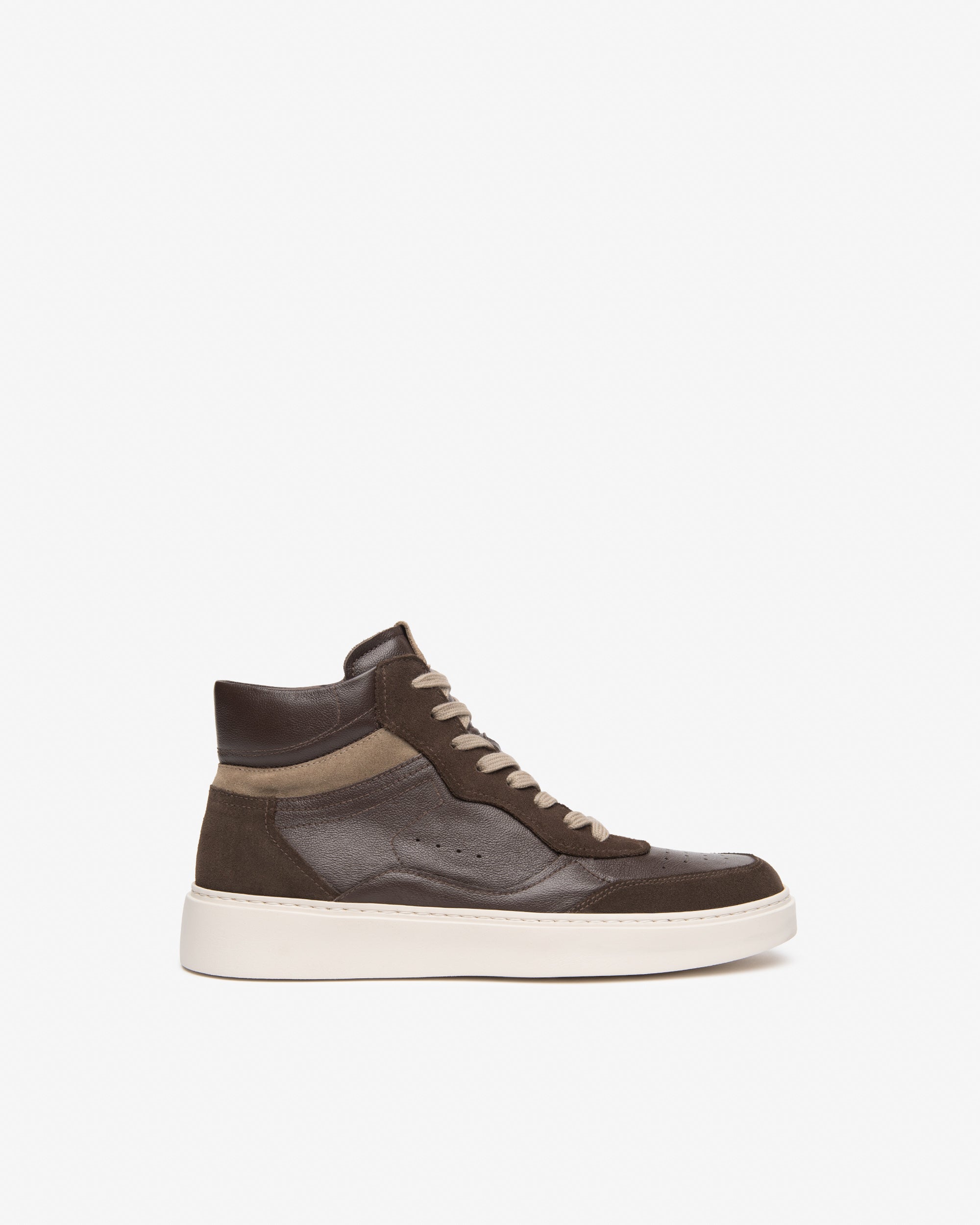 Sneakers Alte Uomo in Pelle e Camoscio