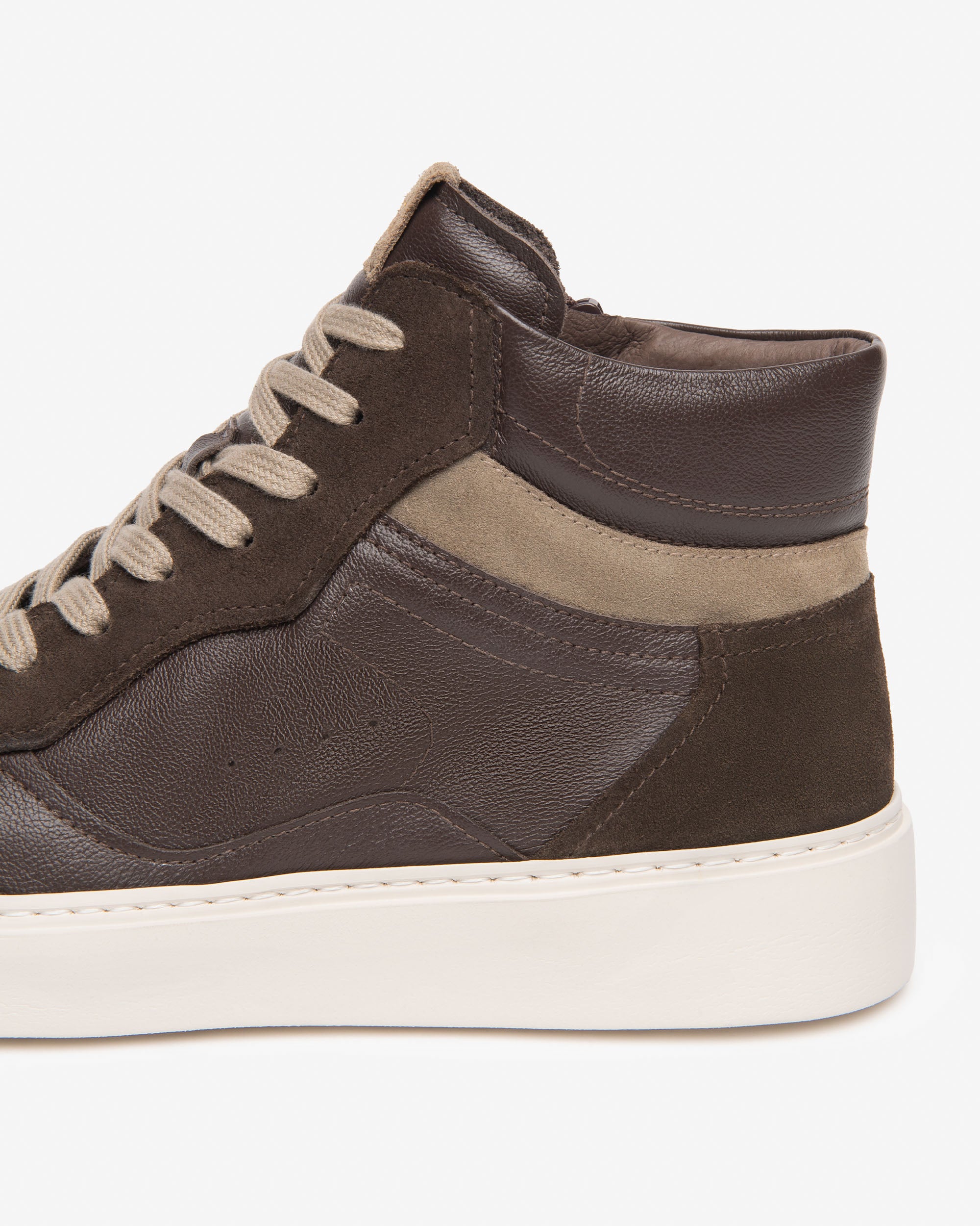 Sneakers Alte Uomo in Pelle e Camoscio