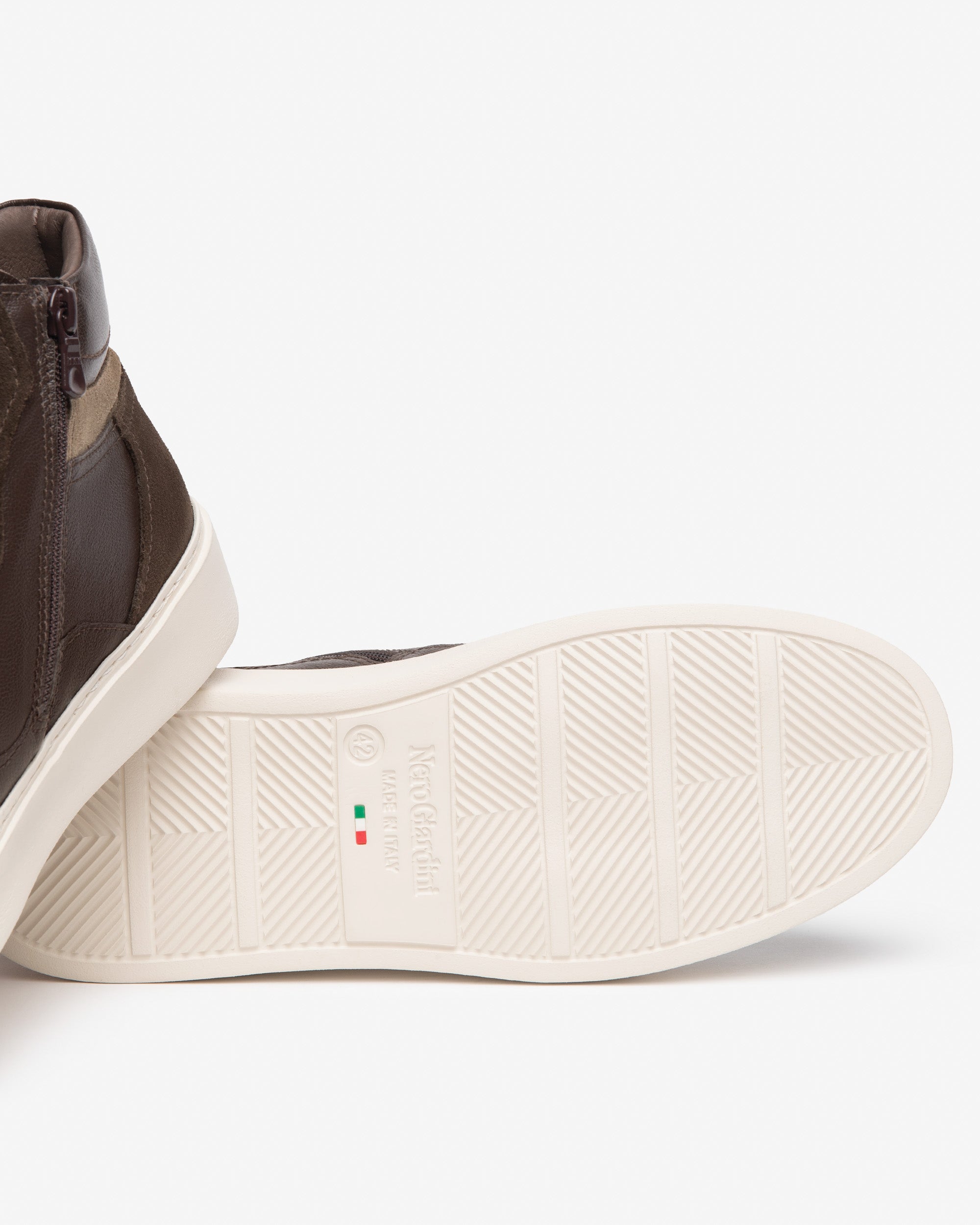 Sneakers Alte Uomo in Pelle e Camoscio