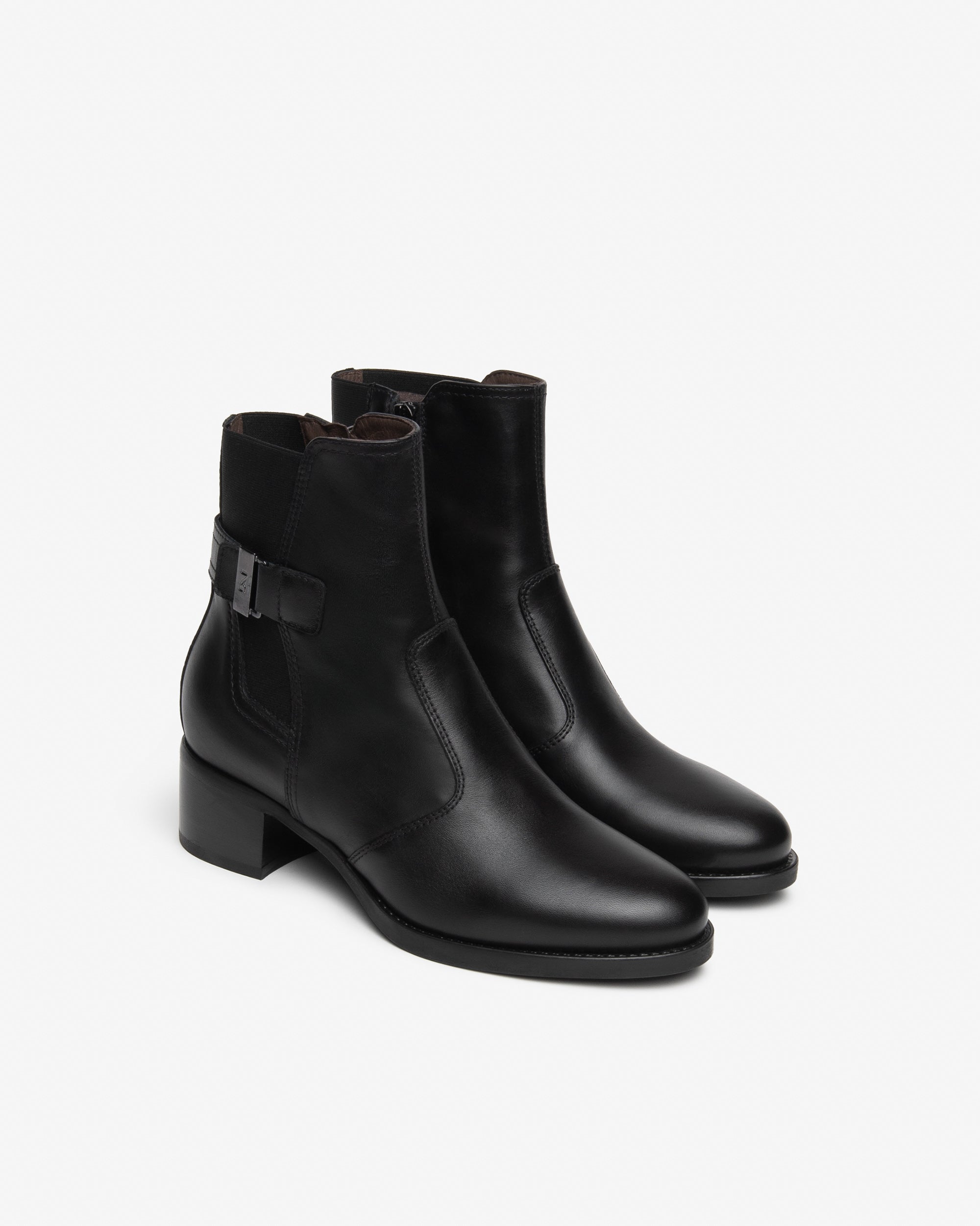 Stivaletti Donna in Pelle e Tessuto