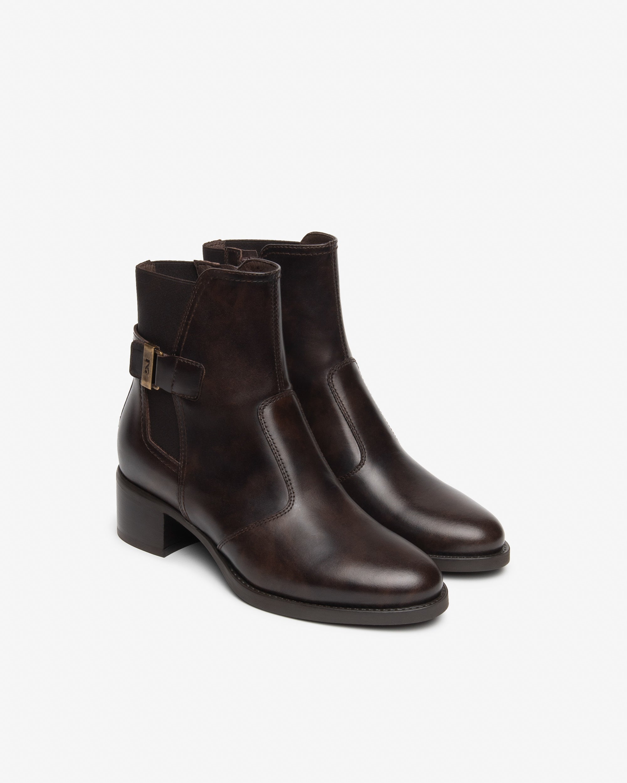 Stivaletti Donna in Pelle e Tessuto