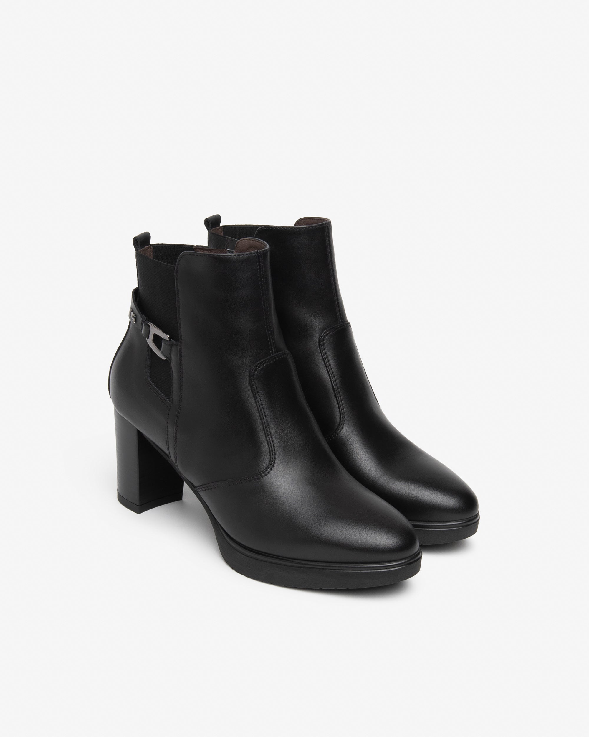 Tronchetti Donna in Pelle e Tessuto