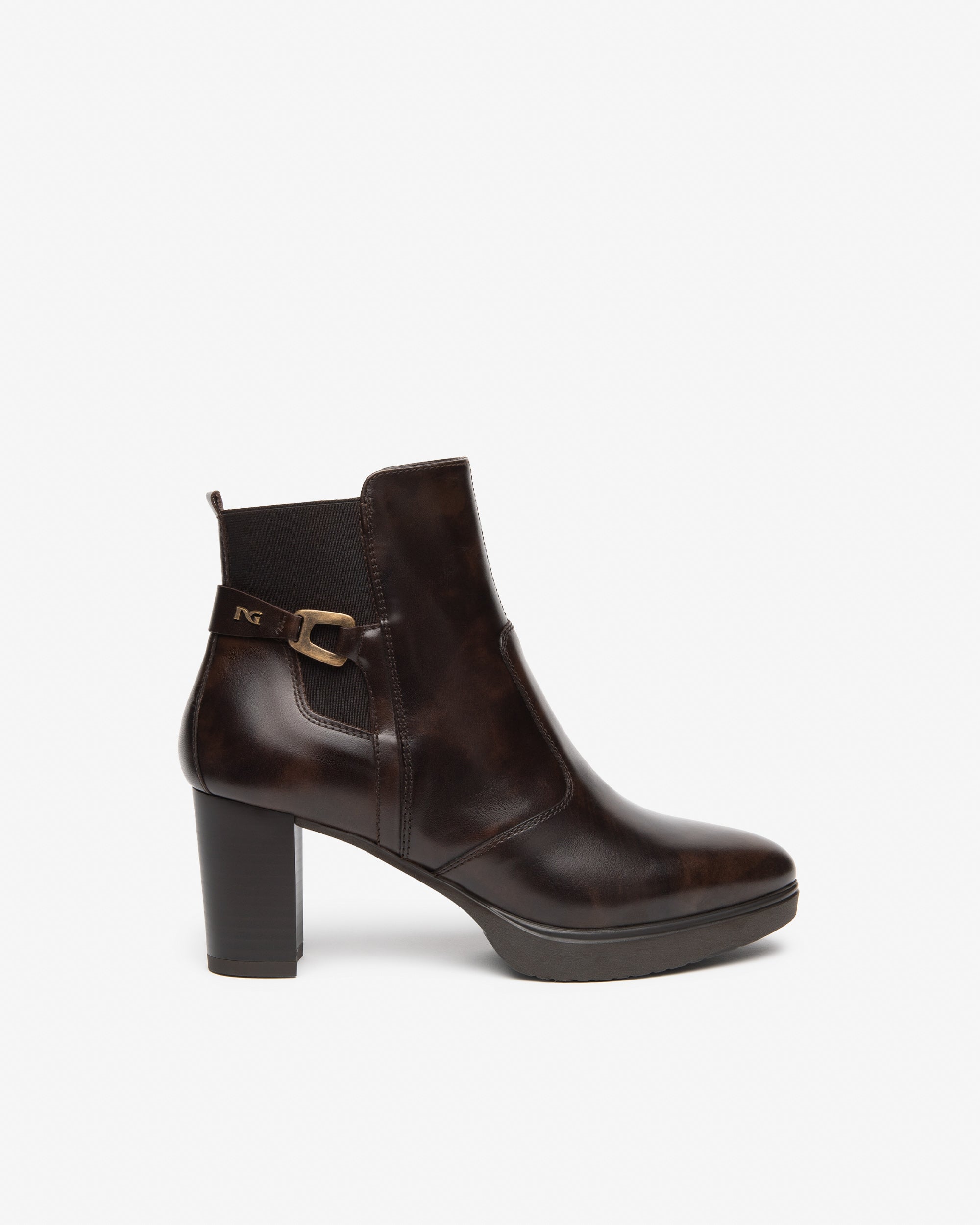 Tronchetti Donna in Pelle e Tessuto