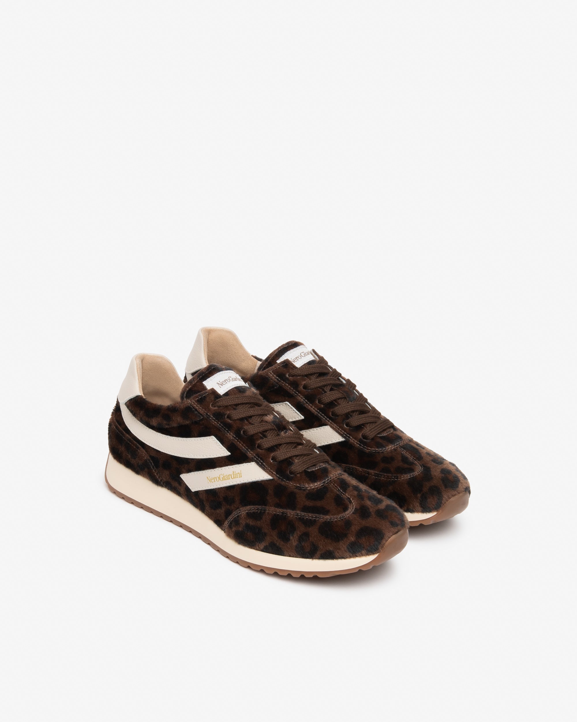 Sneakers Donna in Materiale Tecnico e Pelle
