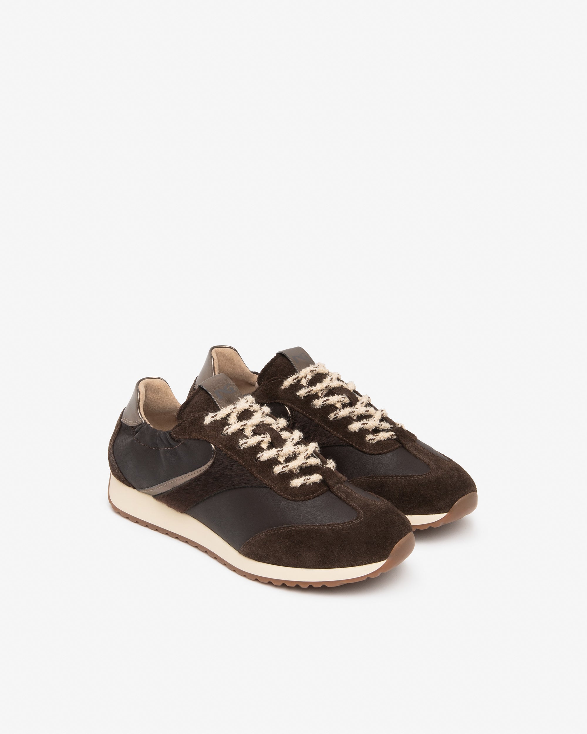 Sneakers Donna in Pelle, Suede e Materiale Tecnico