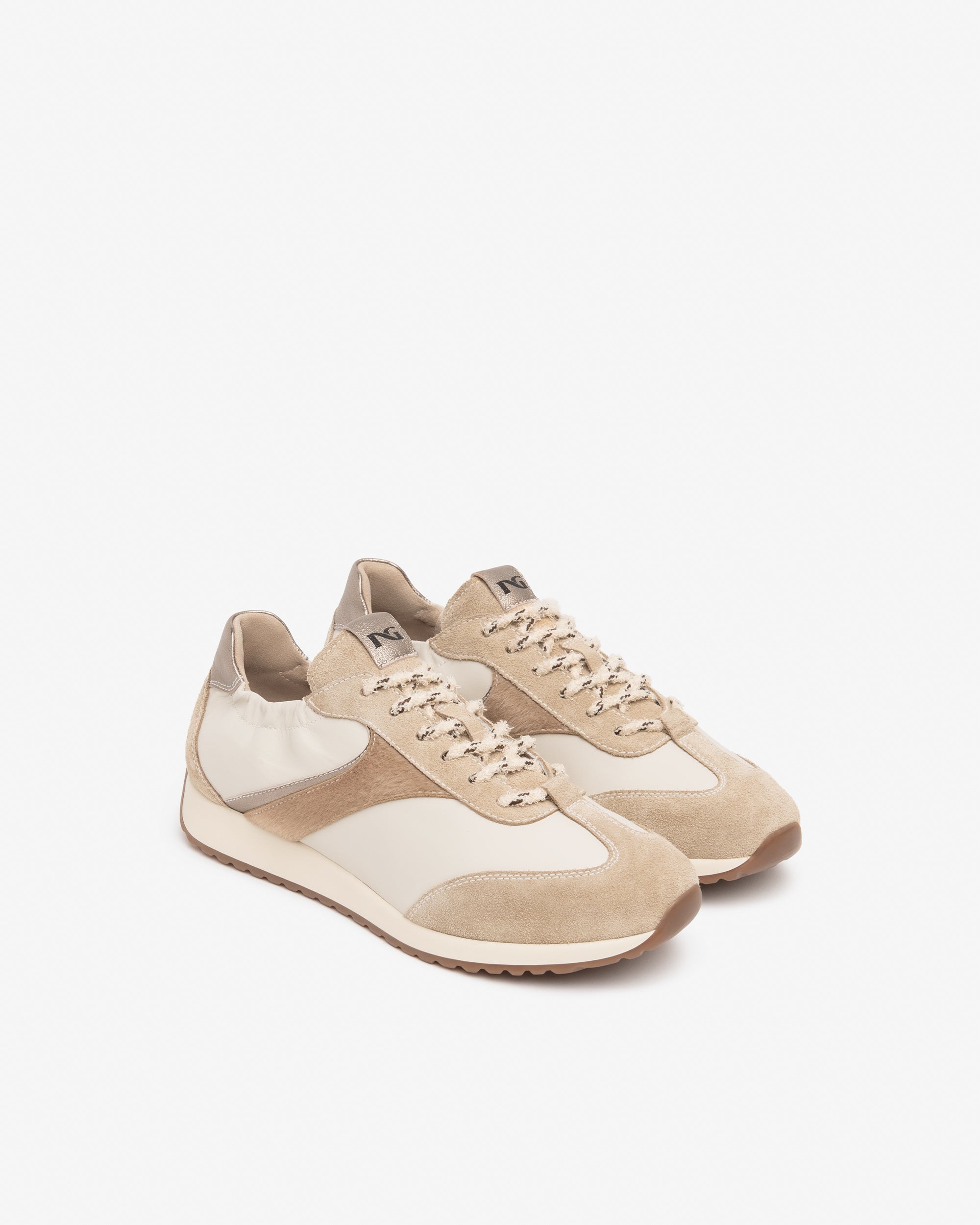 Sneakers Donna in Pelle, Suede e Materiale Tecnico