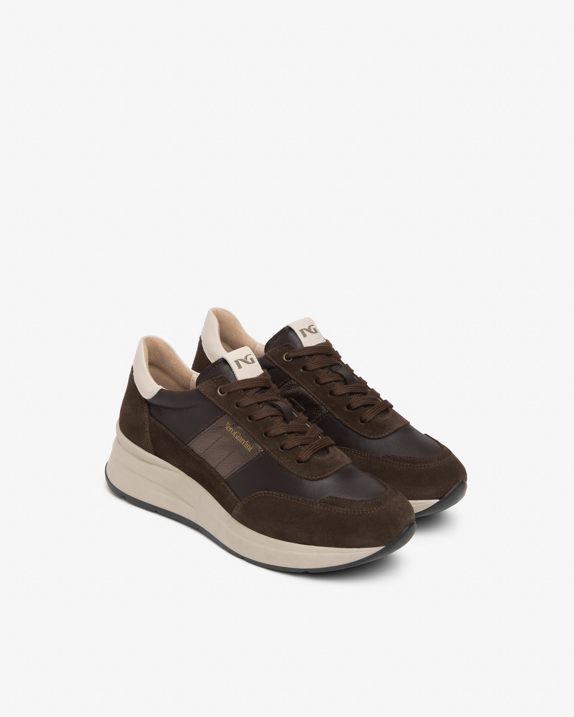 Sneakers Donna in Suede e Pelle