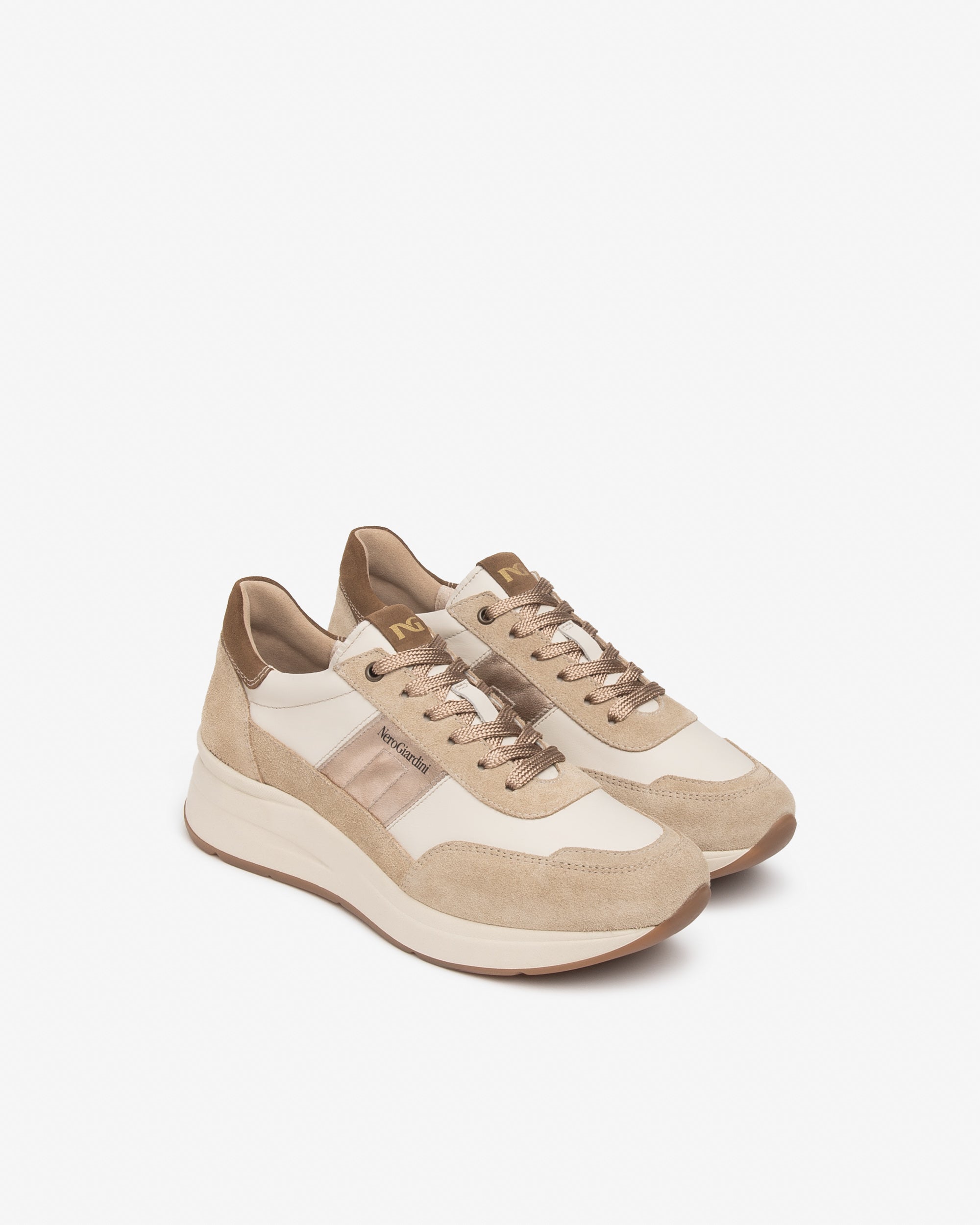 Sneakers Donna in Suede e Pelle