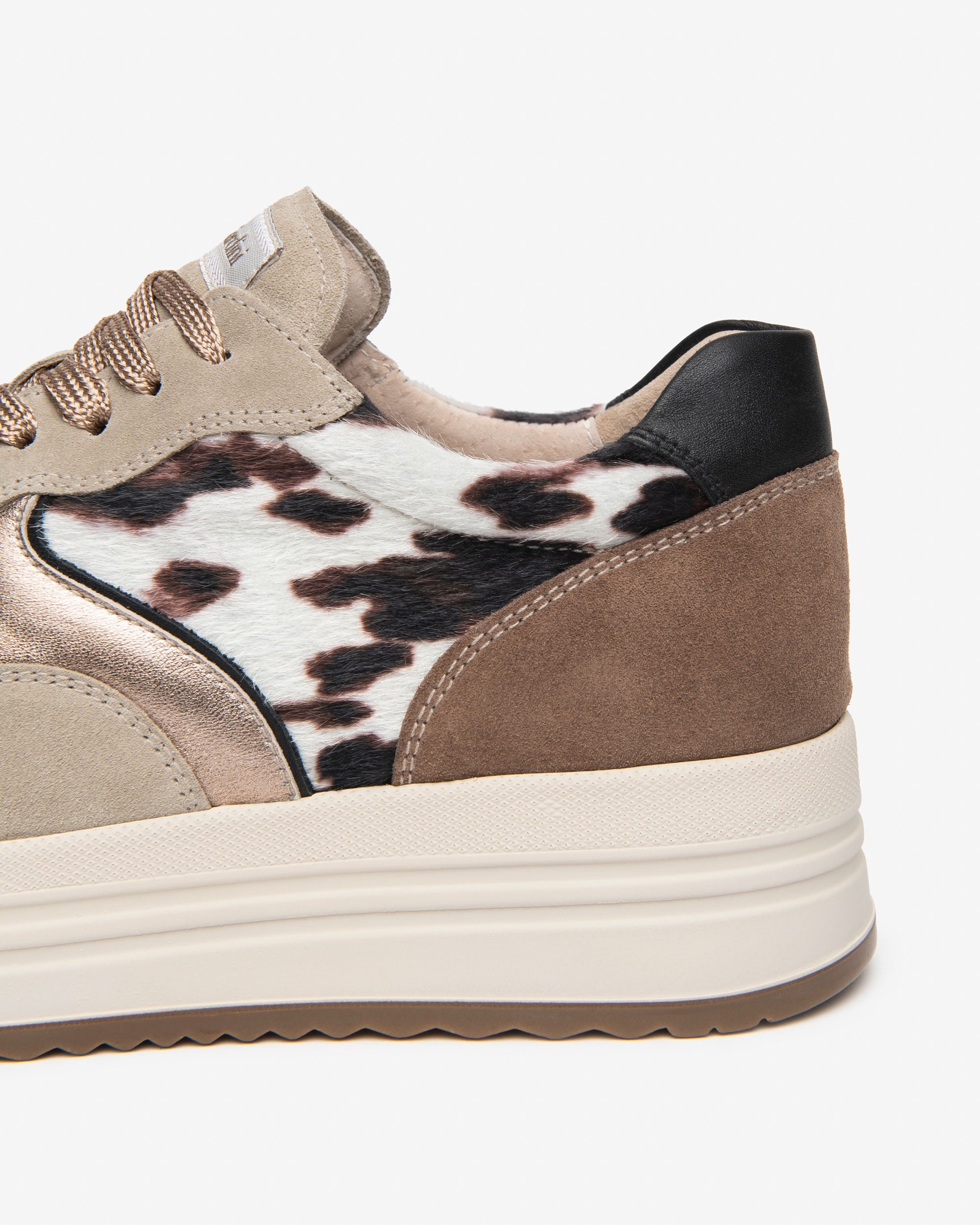 Sneakers Donna in Suede, Materiale Tecnico e Pelle