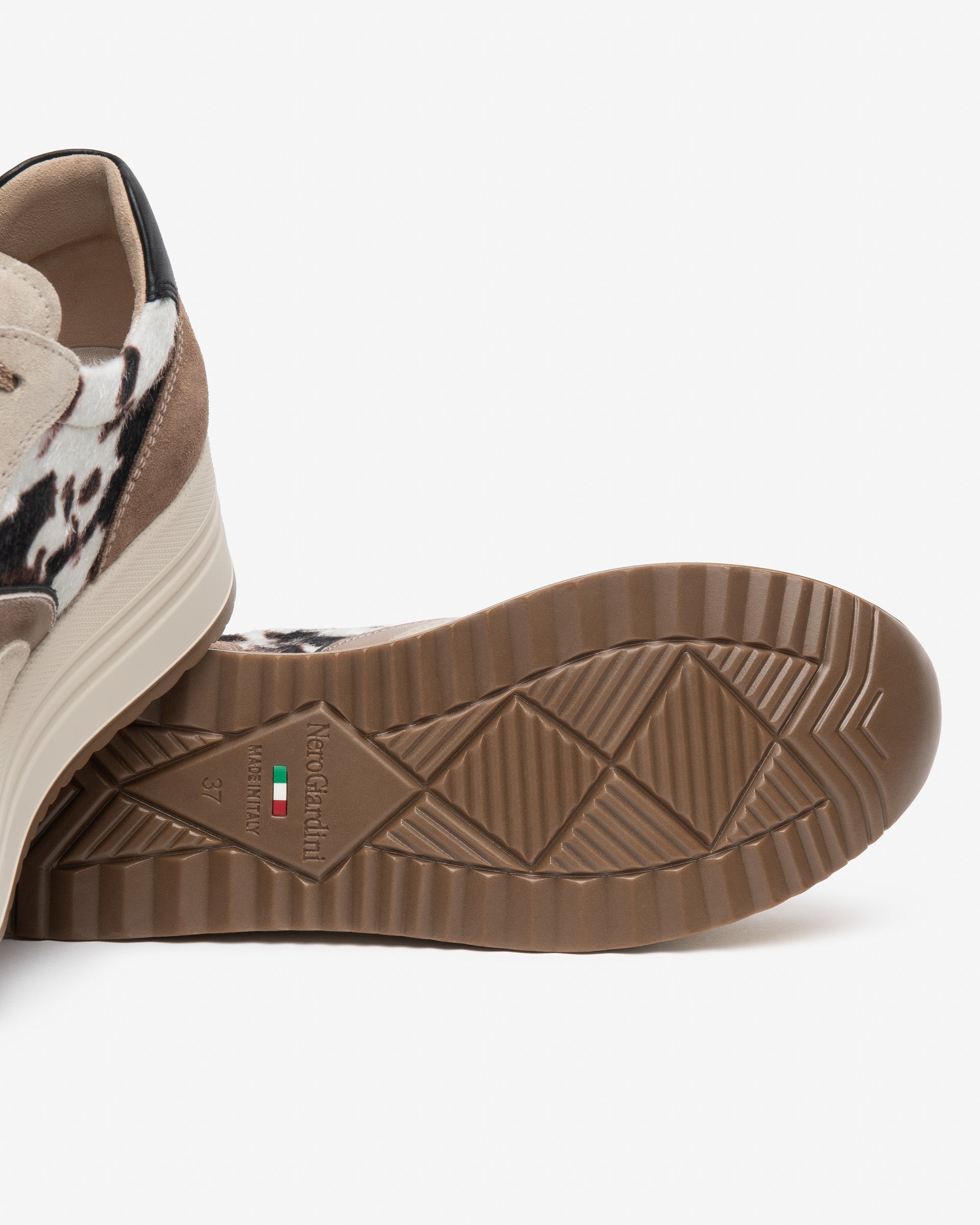 Sneakers Donna in Suede, Materiale Tecnico e Pelle