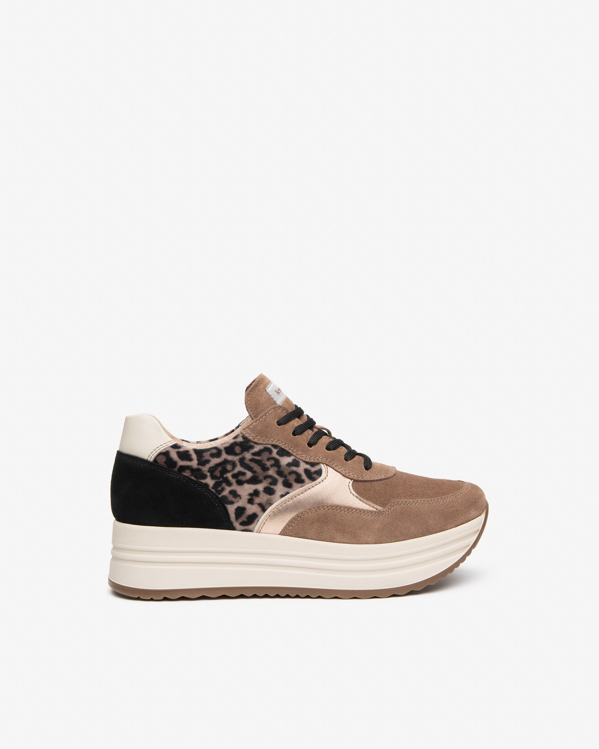 Sneakers Donna in Suede, Materiale Tecnico e Pelle