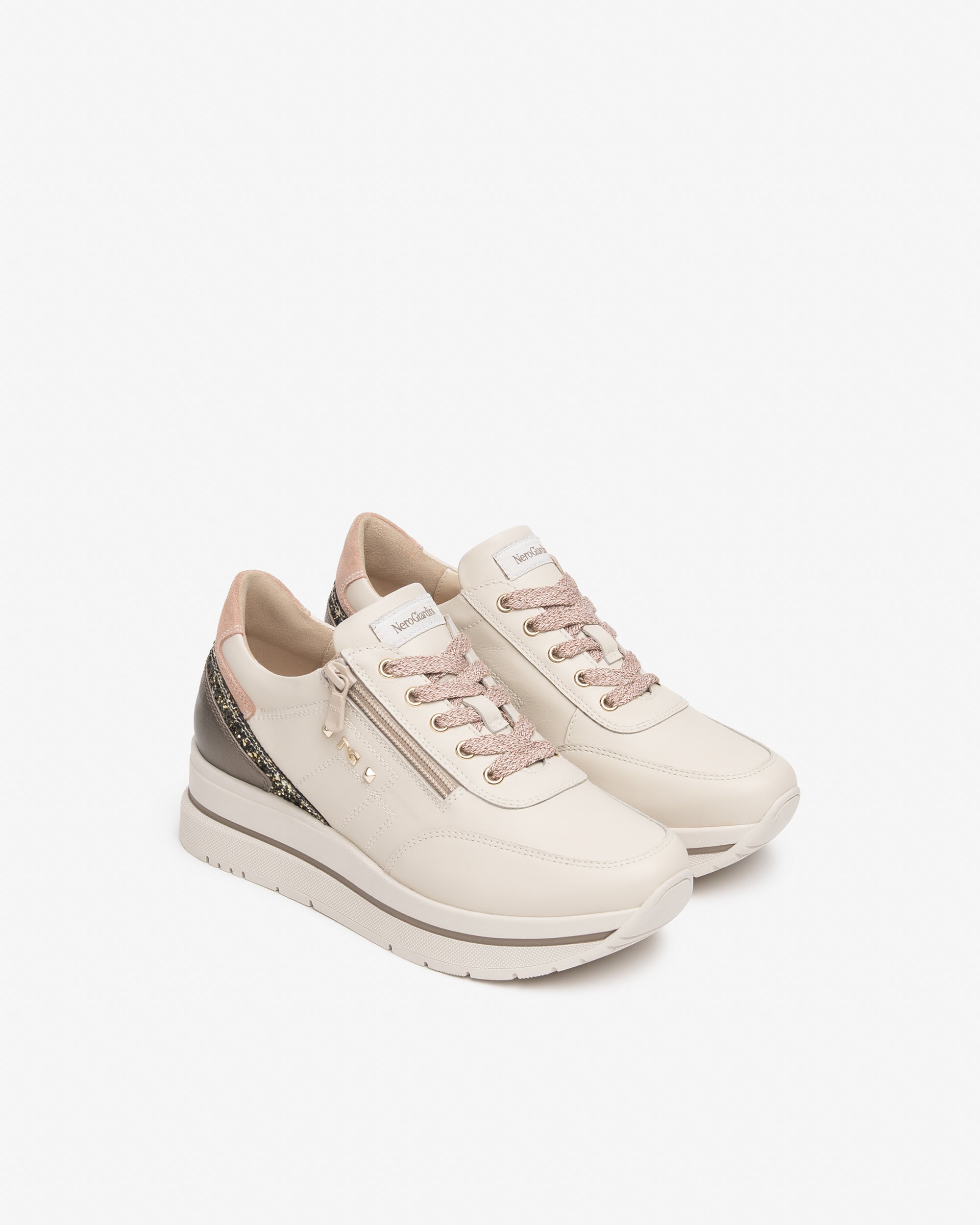 Sneakers Donna in Pelle, Suede e Materiale Tecnico