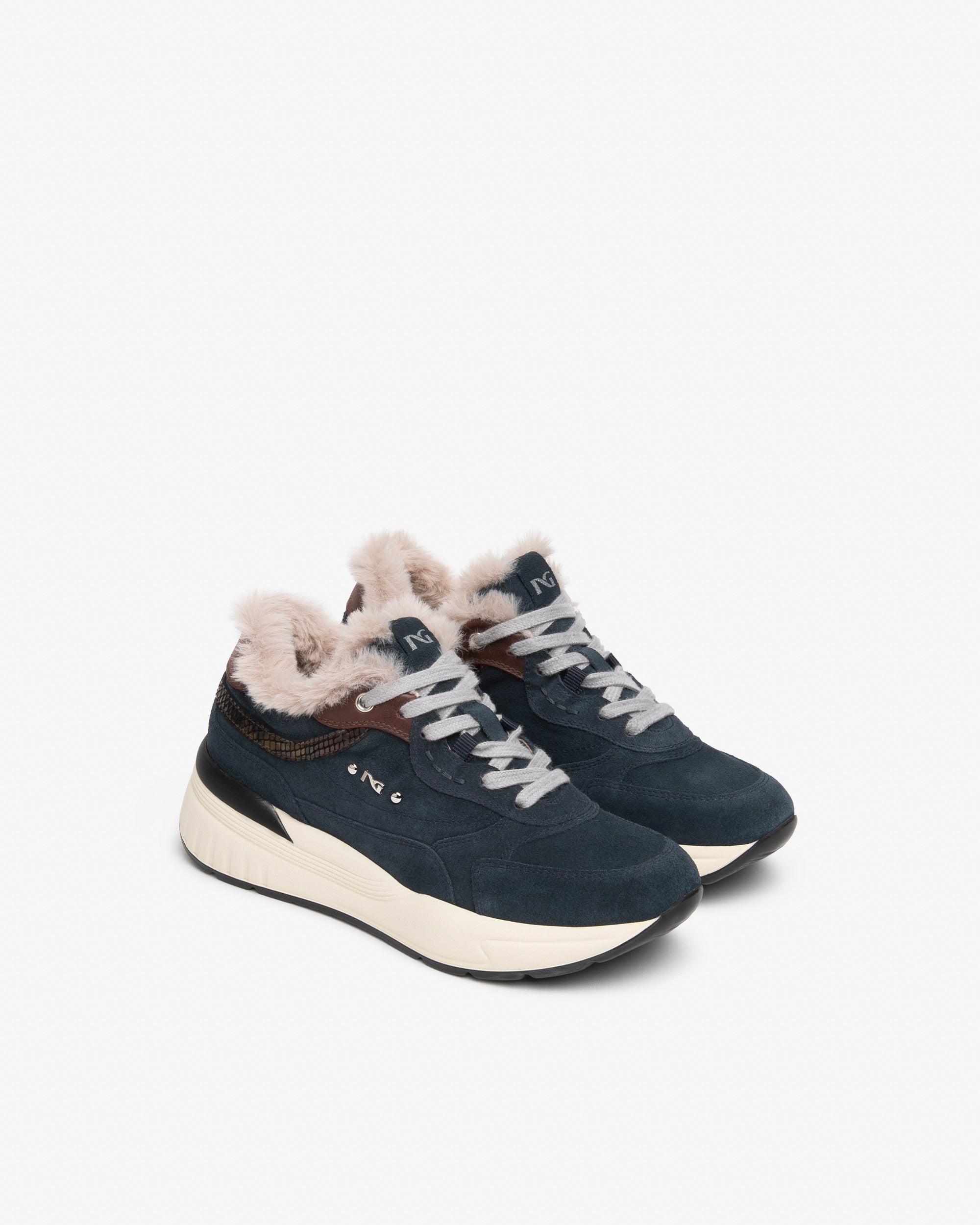 Sneakers Donna in Suede e Pelle