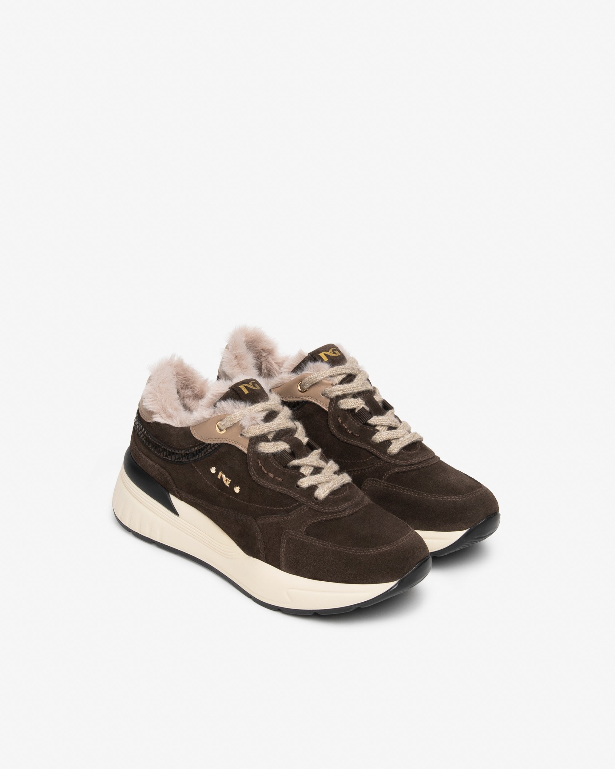 Sneakers Donna in Suede e Pelle