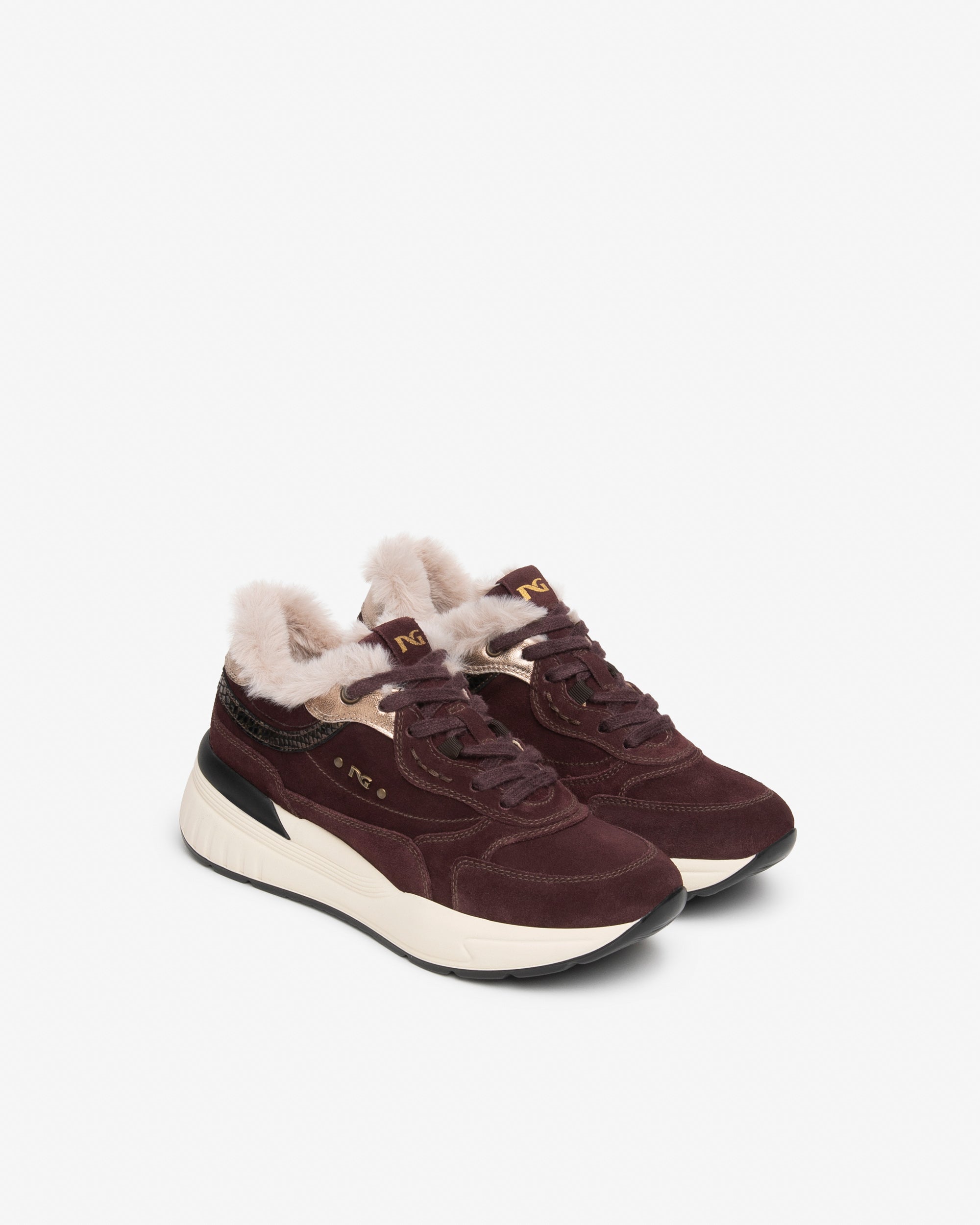 Sneakers Donna in Suede e Pelle