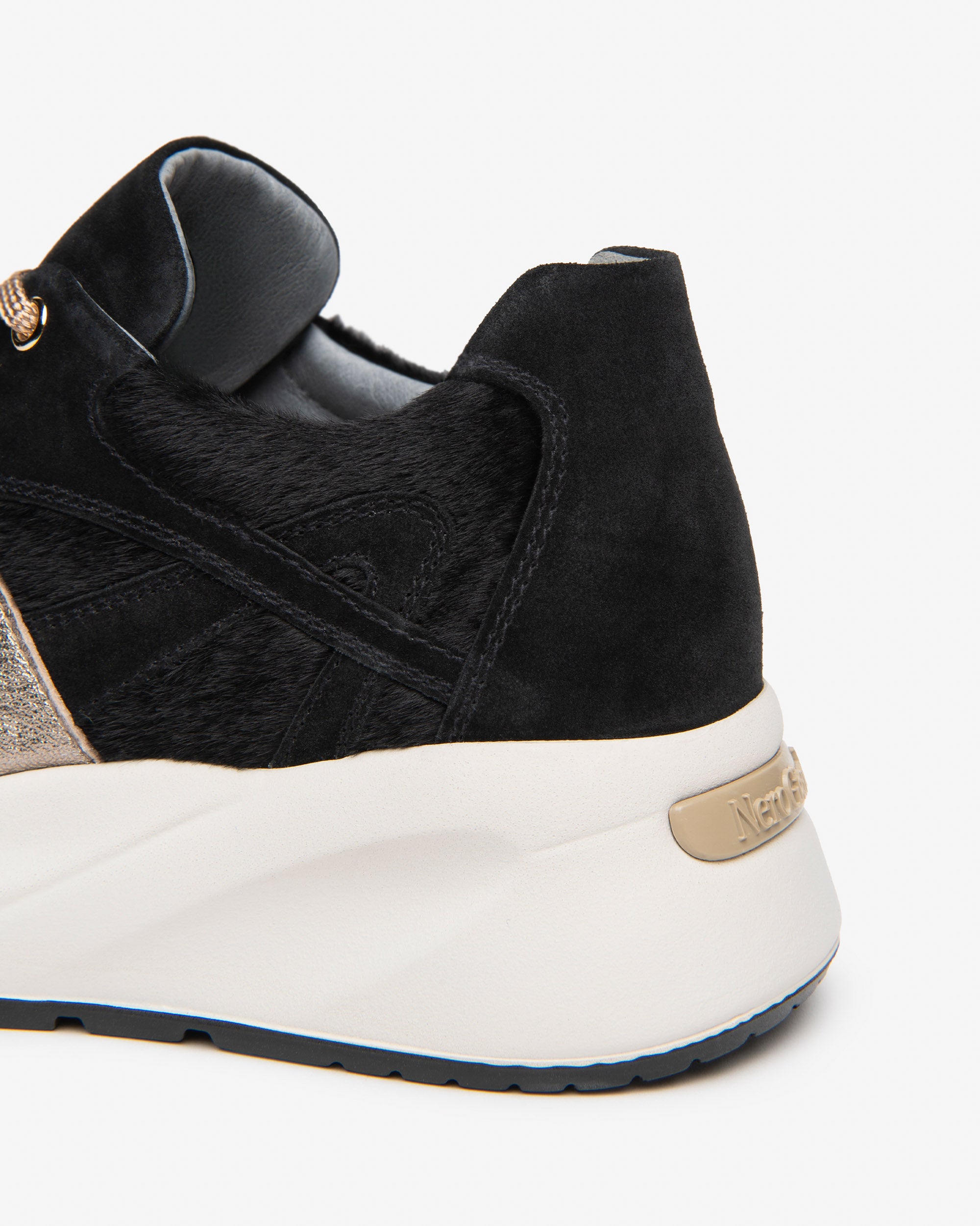 Sneakers Donna in Suede, Materiale Tecnico e Pelle