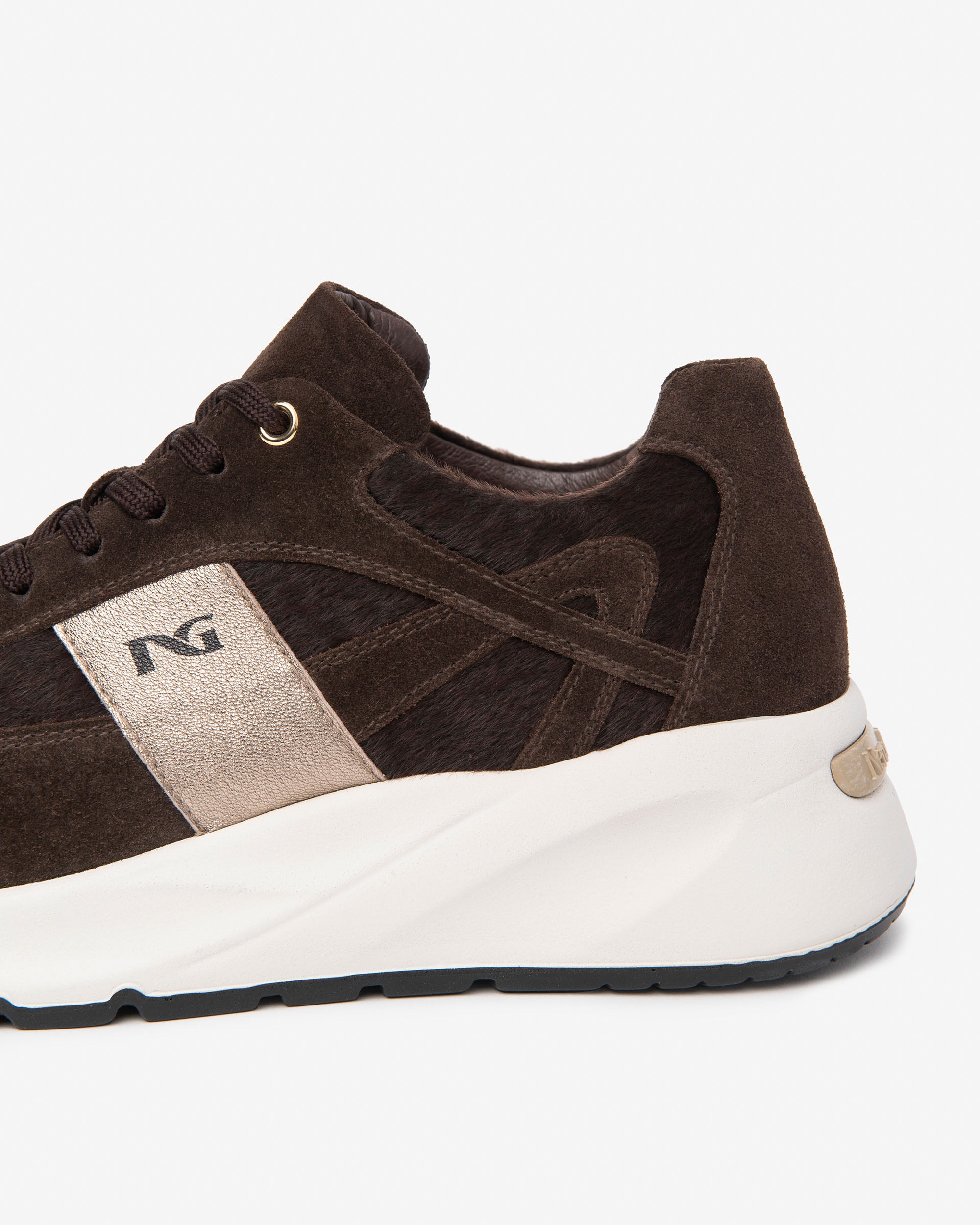 Sneakers Donna in Suede, Materiale Tecnico e Pelle