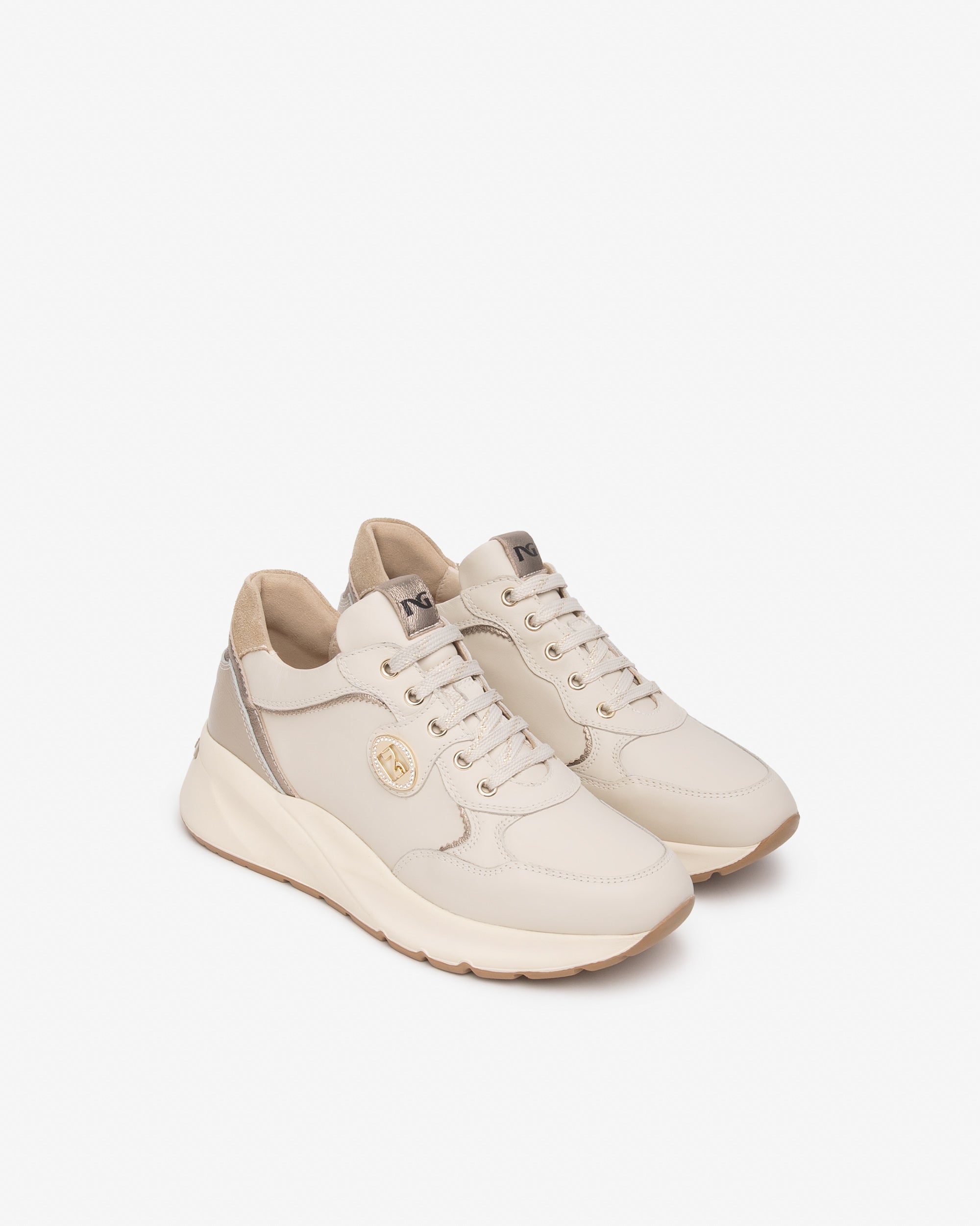 Sneakers Donna in Pelle, Suede e Materiale Tecnico