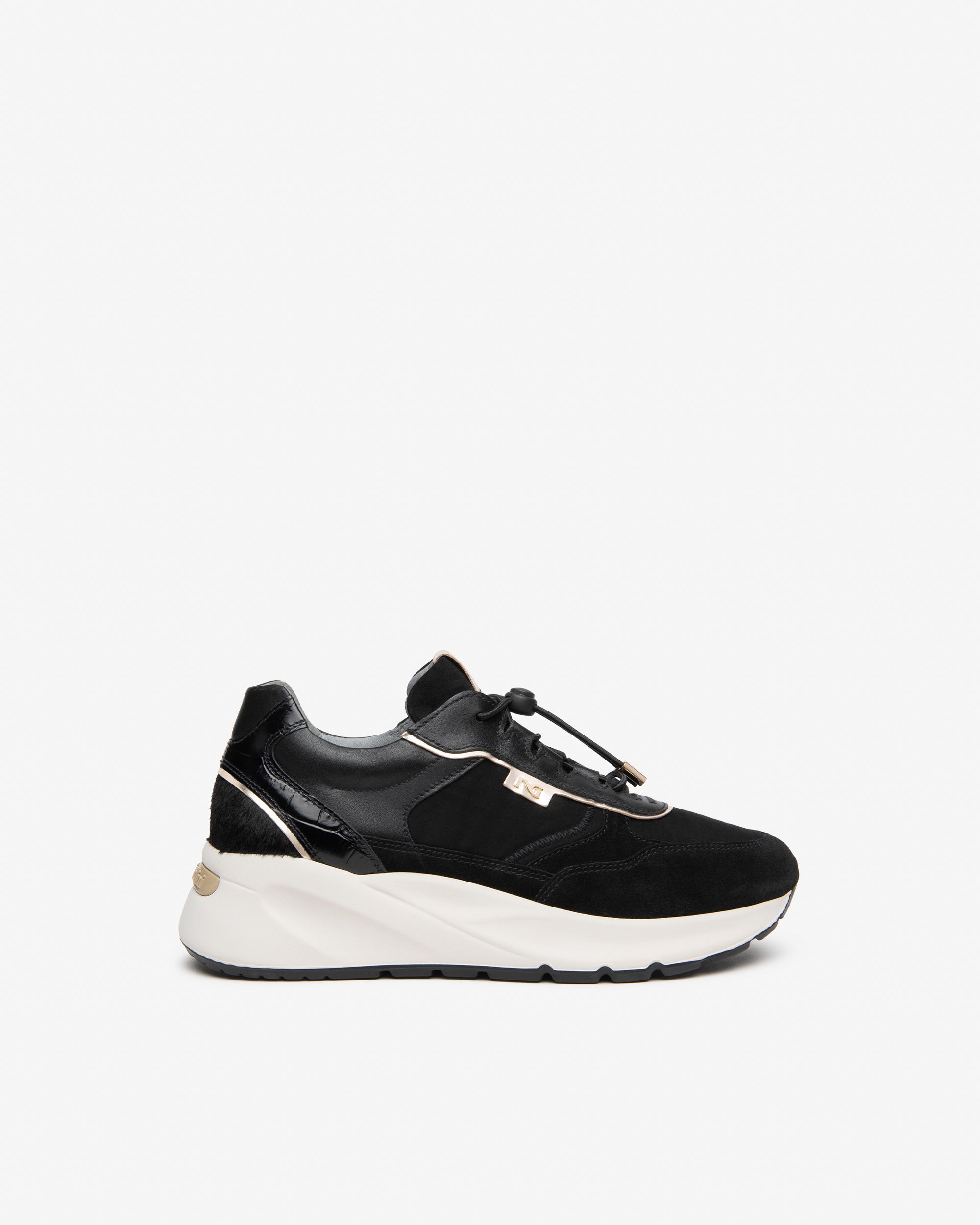 Sneakers Donna in Suede,  Tela, Pelle e Materiale Tecnico