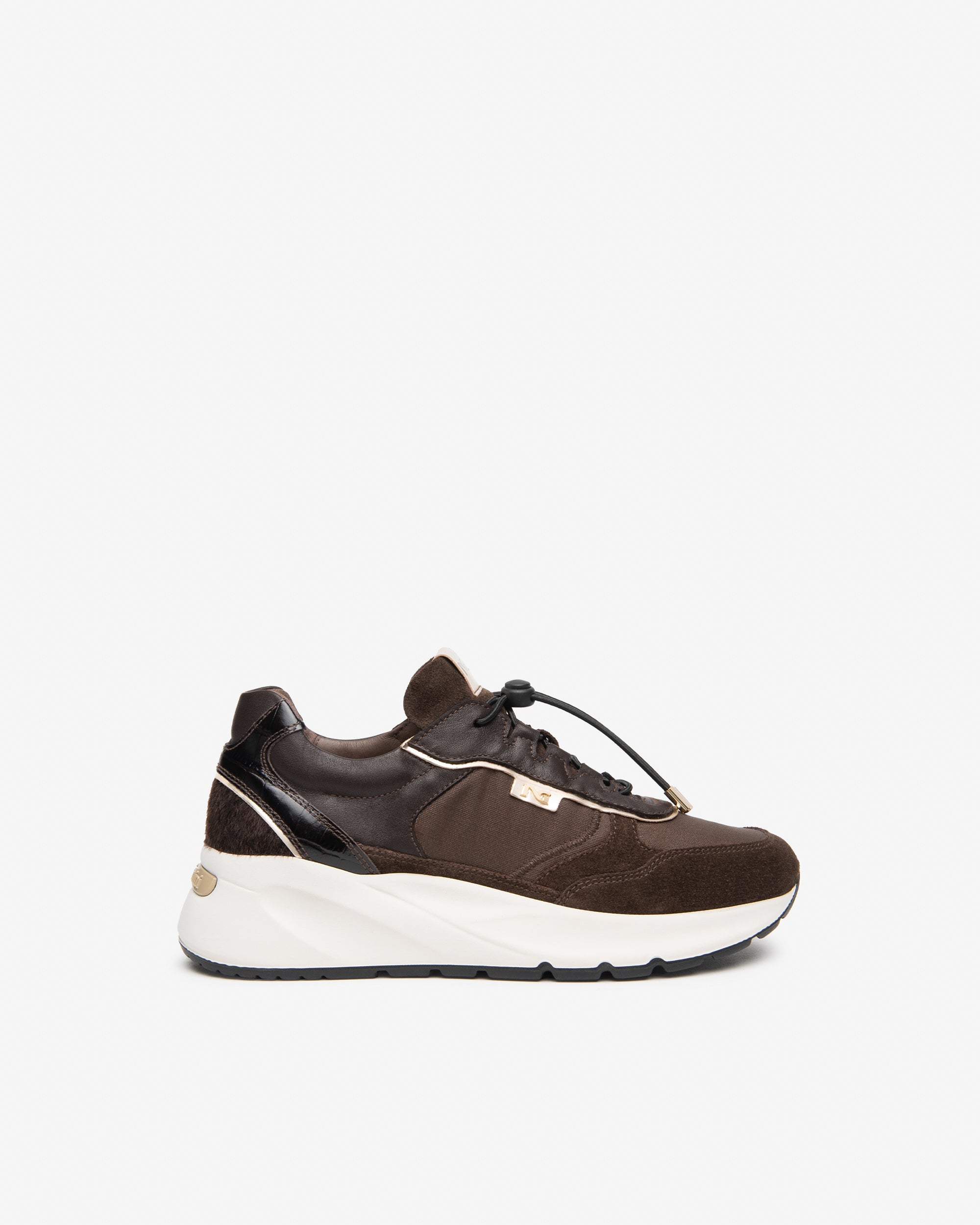 Sneakers Donna in Suede,  Tela, Pelle e Materiale Tecnico
