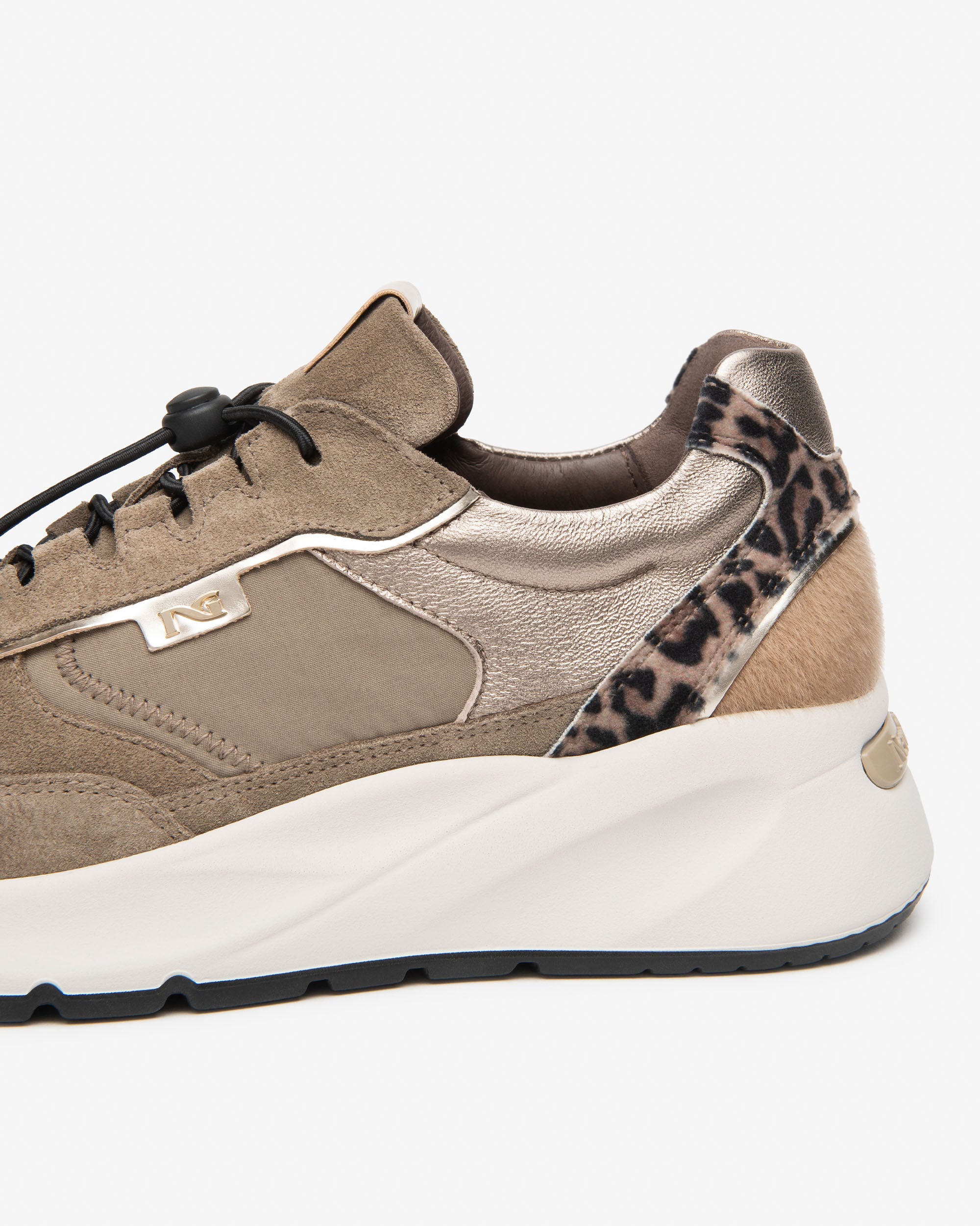 Sneakers Donna in Suede,  Tela, Pelle e Materiale Tecnico