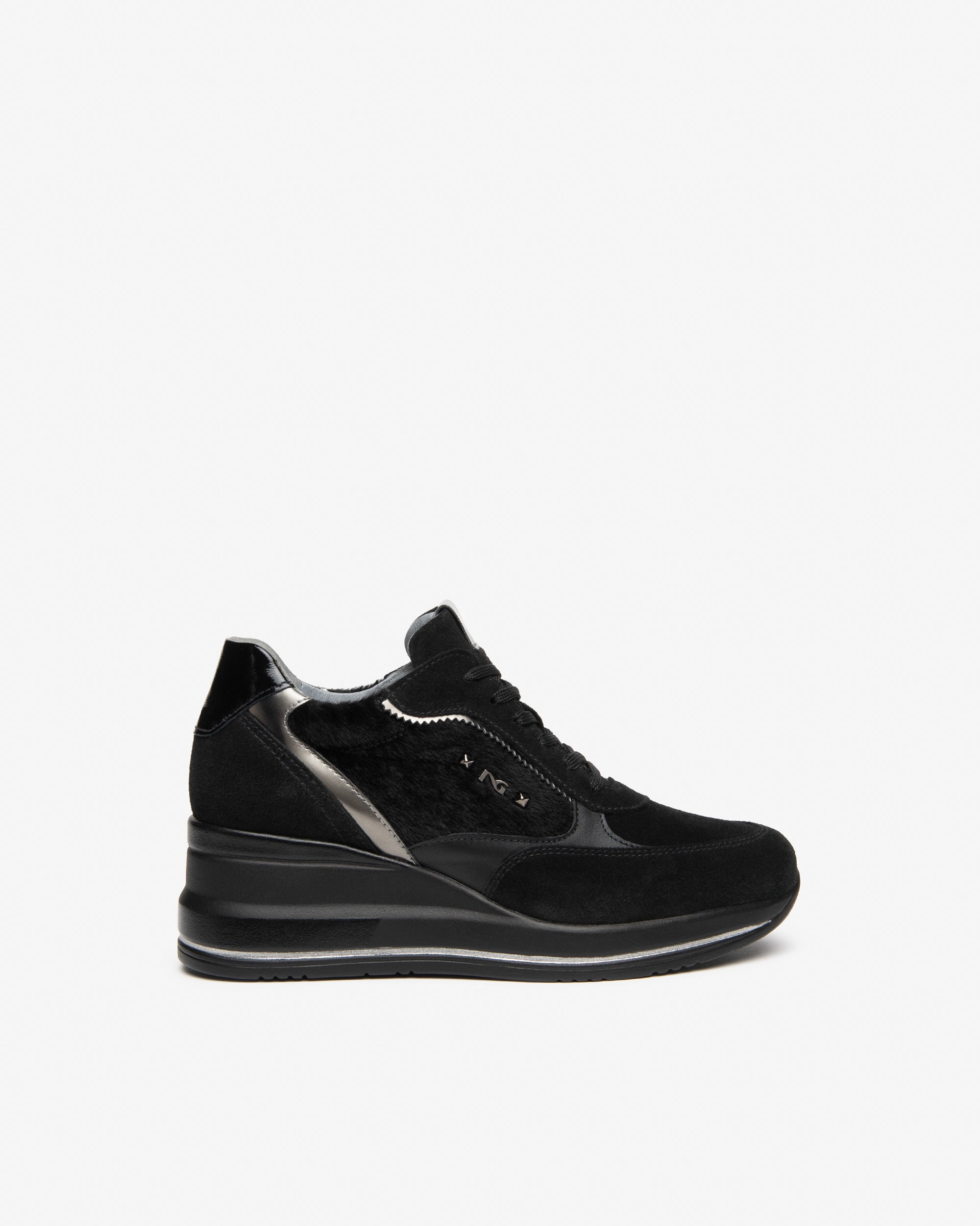 Sneakers Donna in Suede, Pelle e Materiale Tecnico