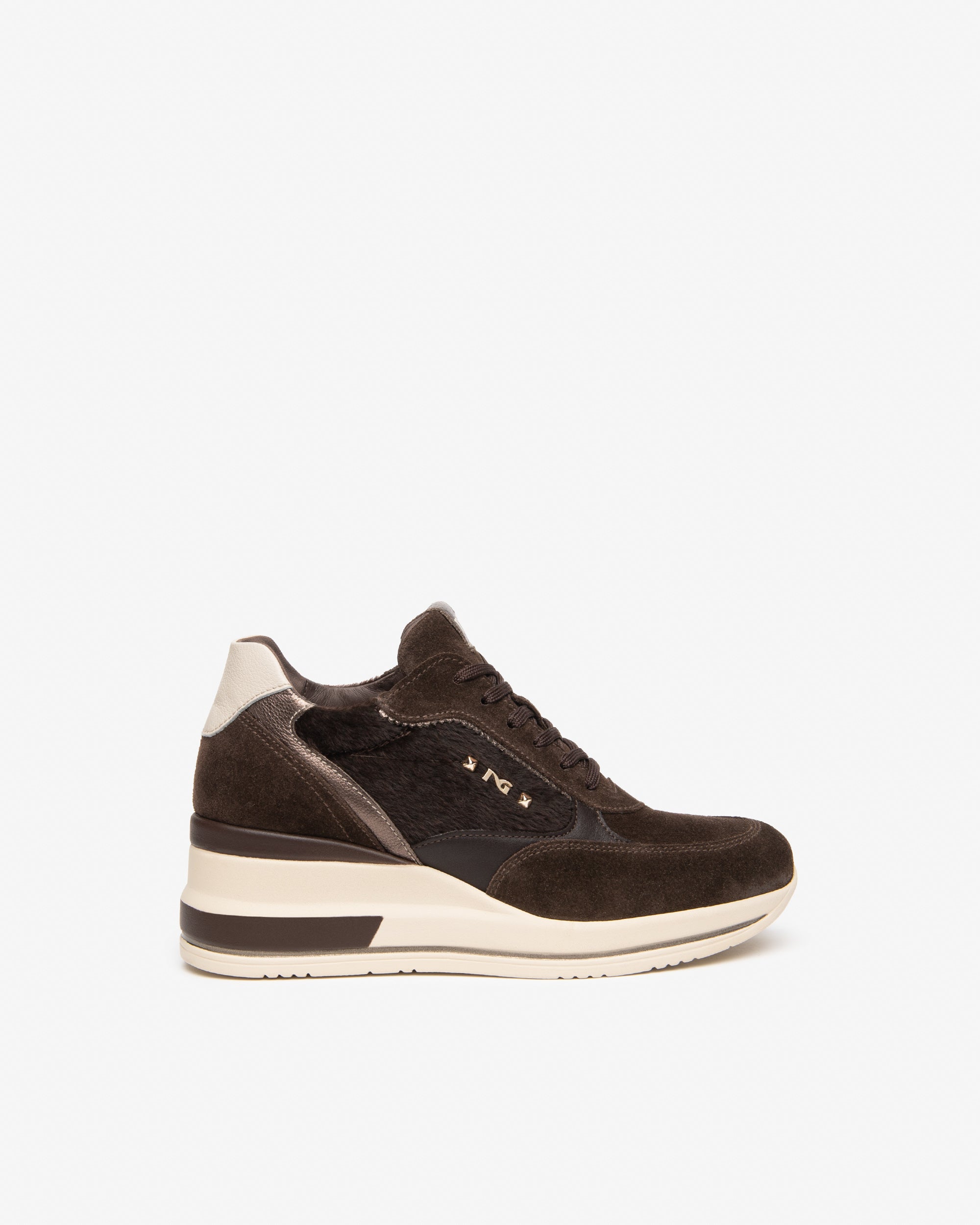 Sneakers Donna in Suede, Pelle e Materiale Tecnico