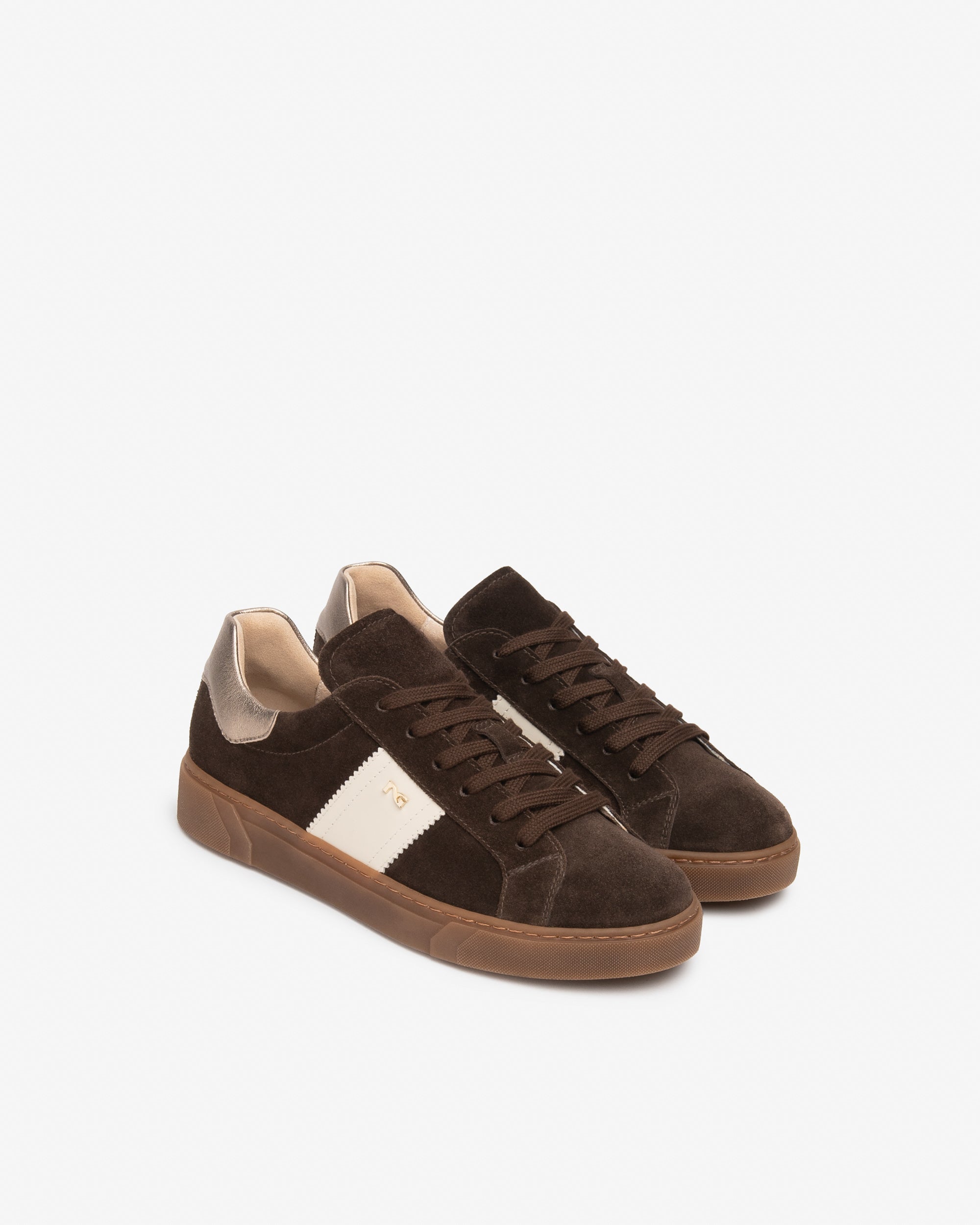 Sneakers Donna in Suede e Pelle