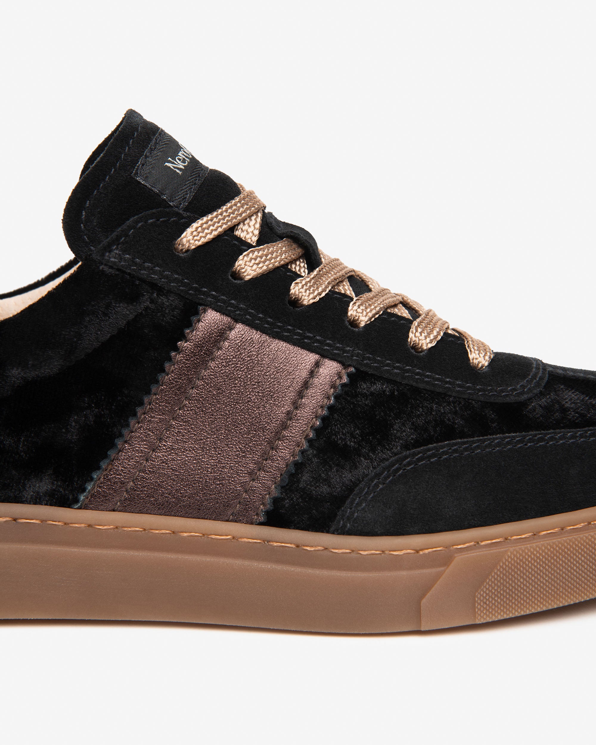 Sneakers Donna in Suede, Materiale Tecnico e Pelle